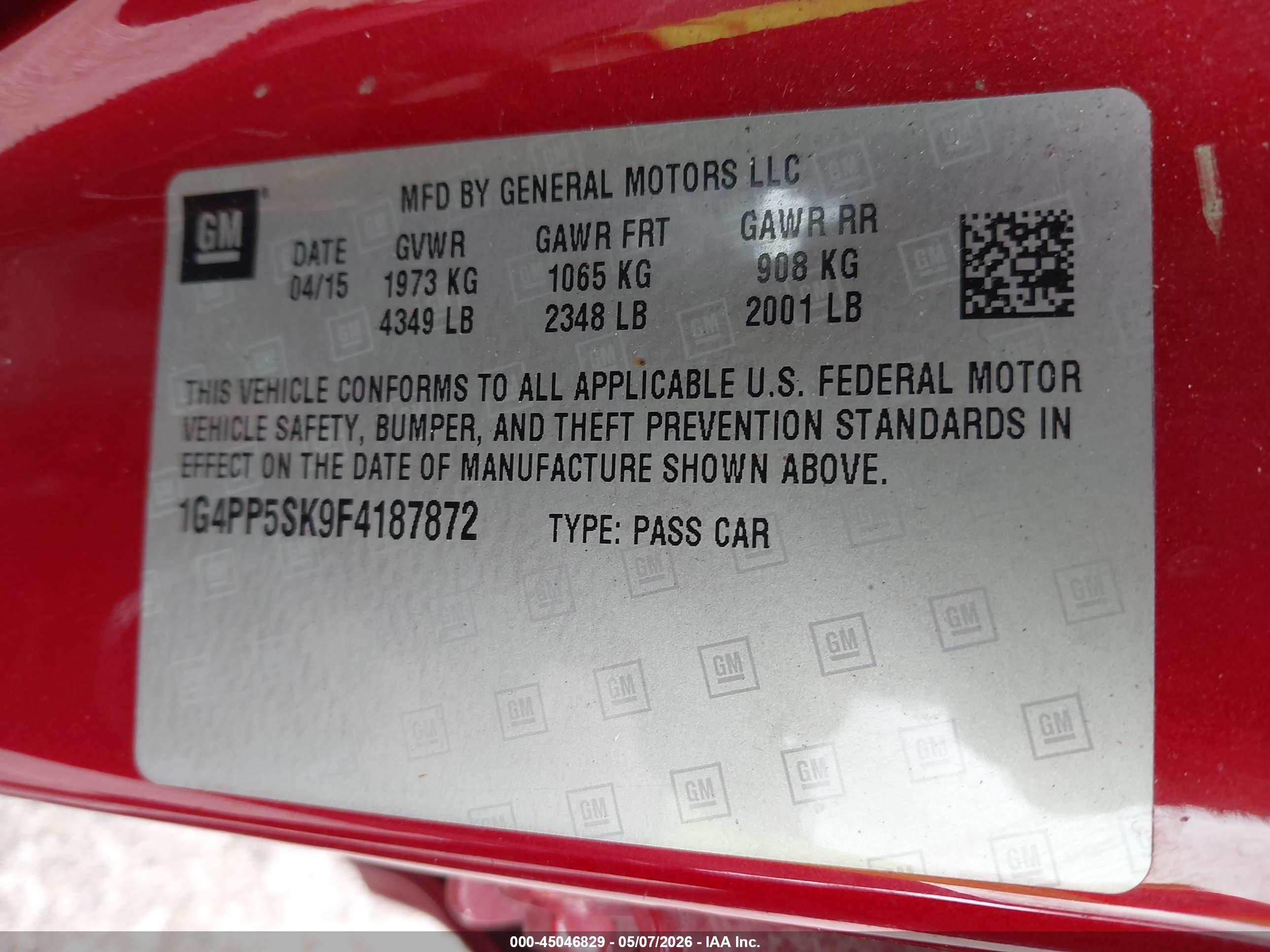 BUICK VERANO image 9