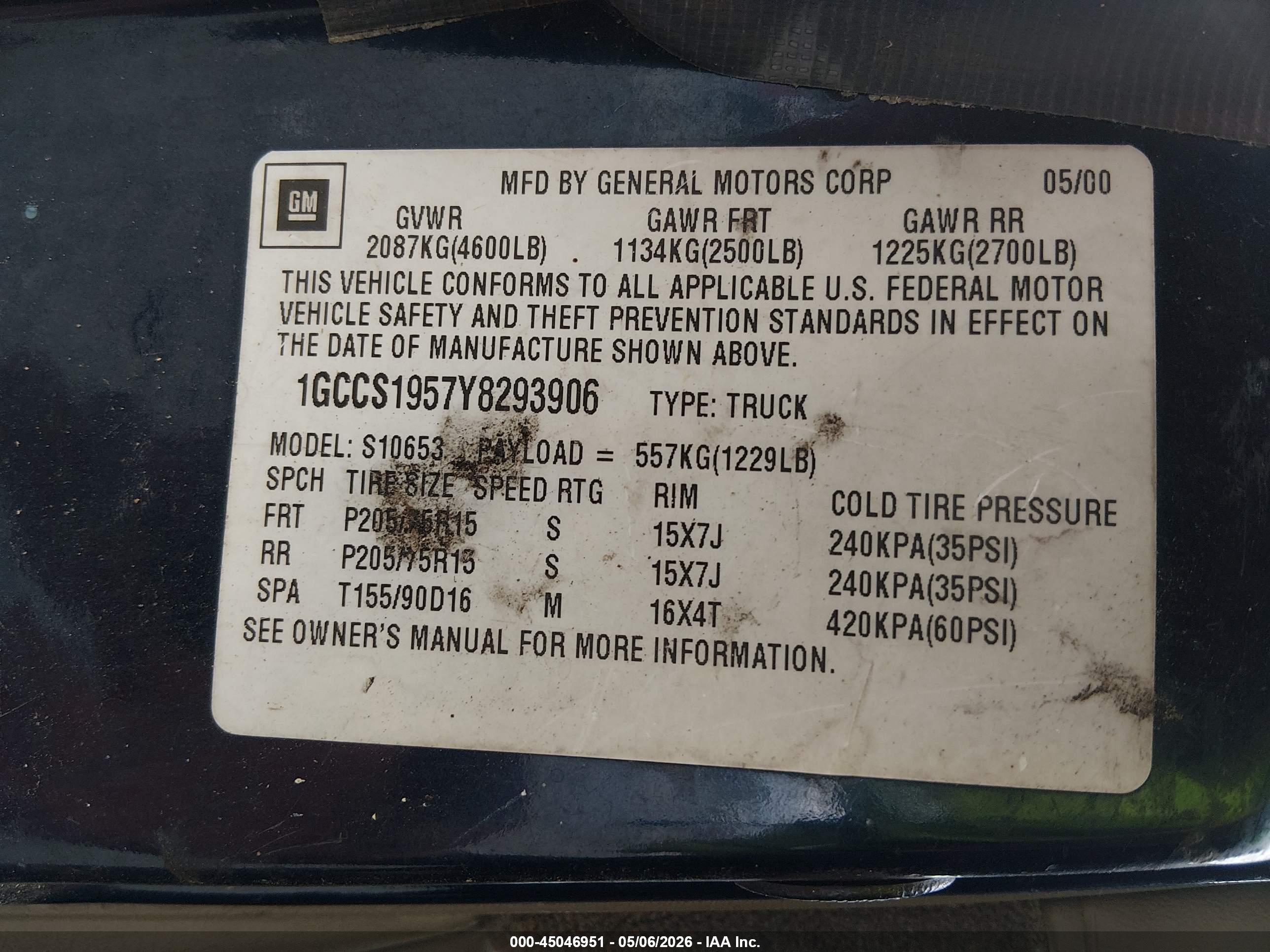 CHEVROLET S-10 image 9