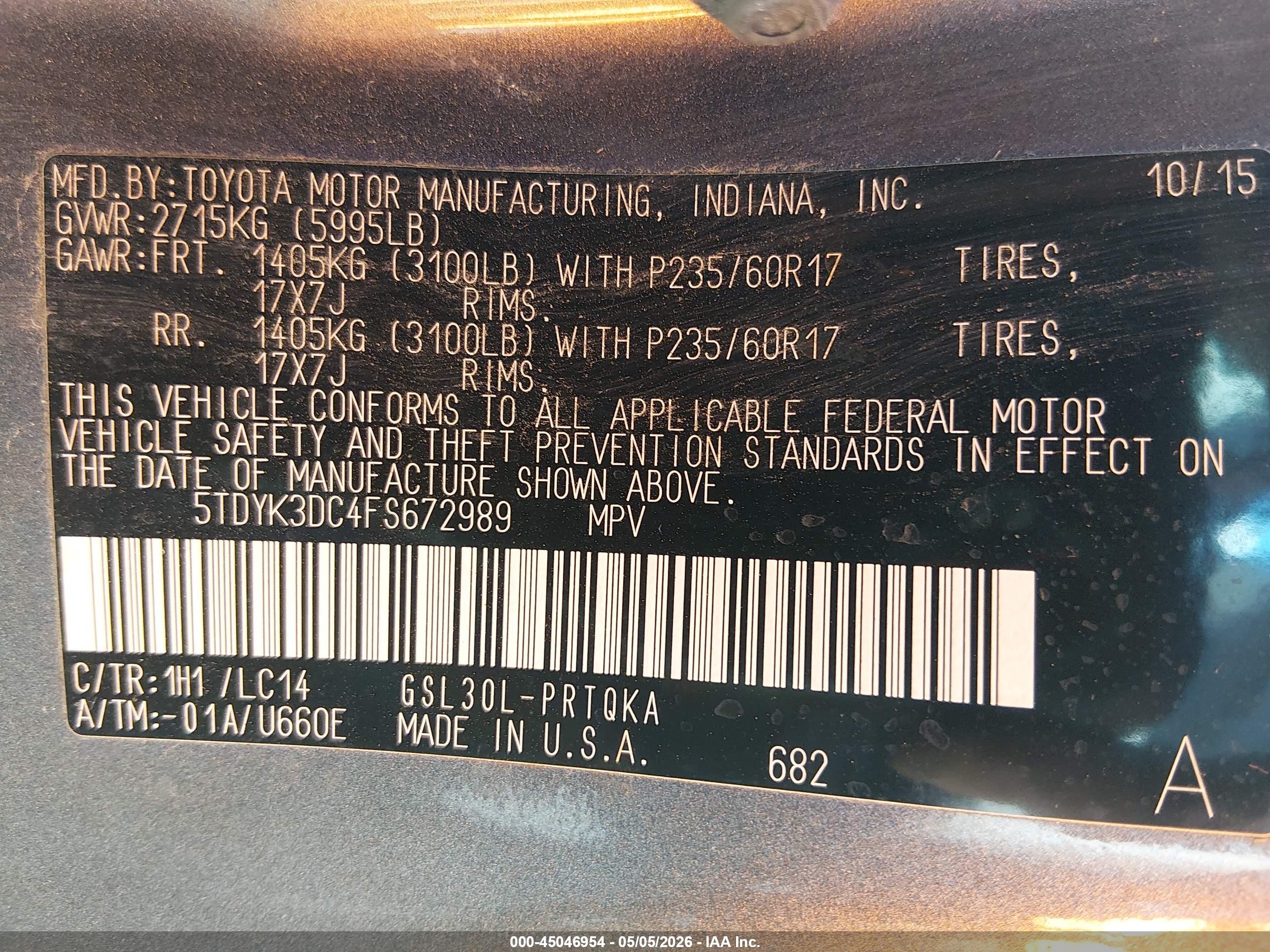 TOYOTA SIENNA image 9