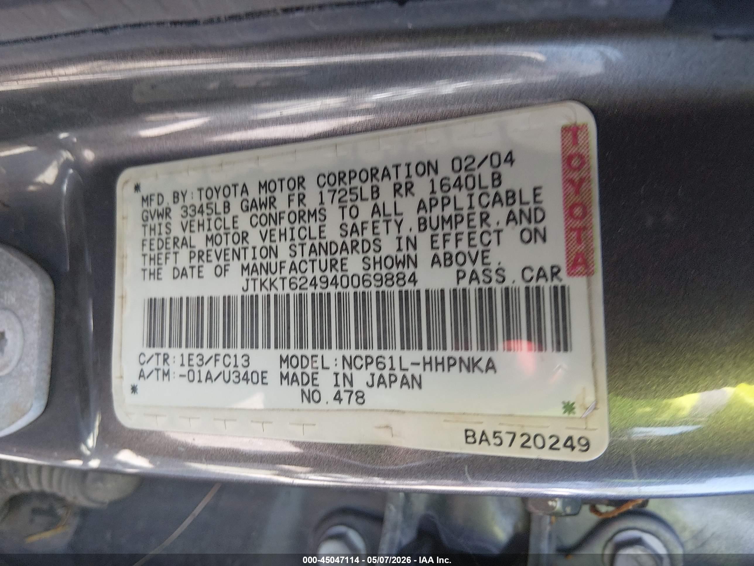 SCION XA image 9