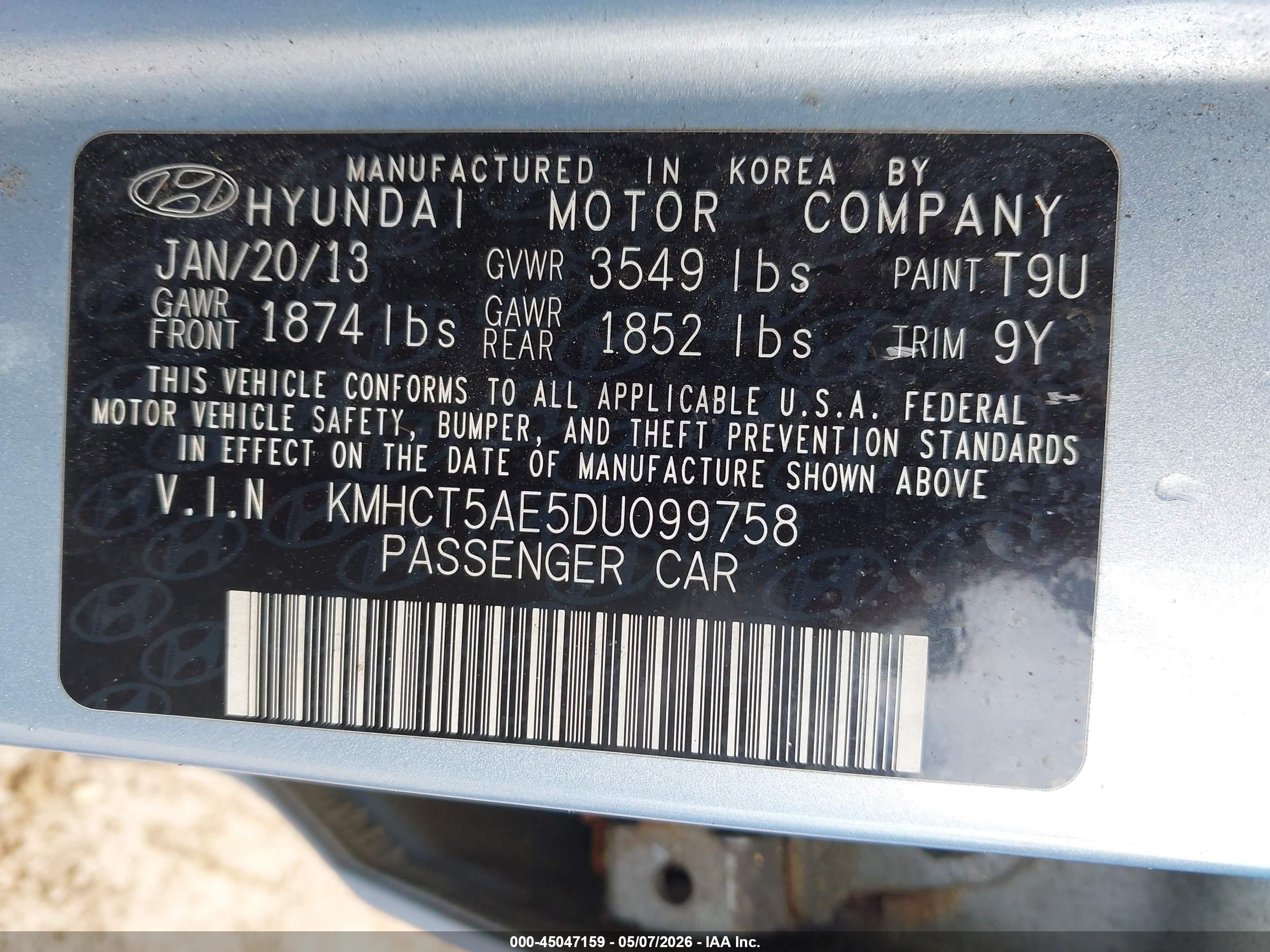 HYUNDAI ACCENT image 9