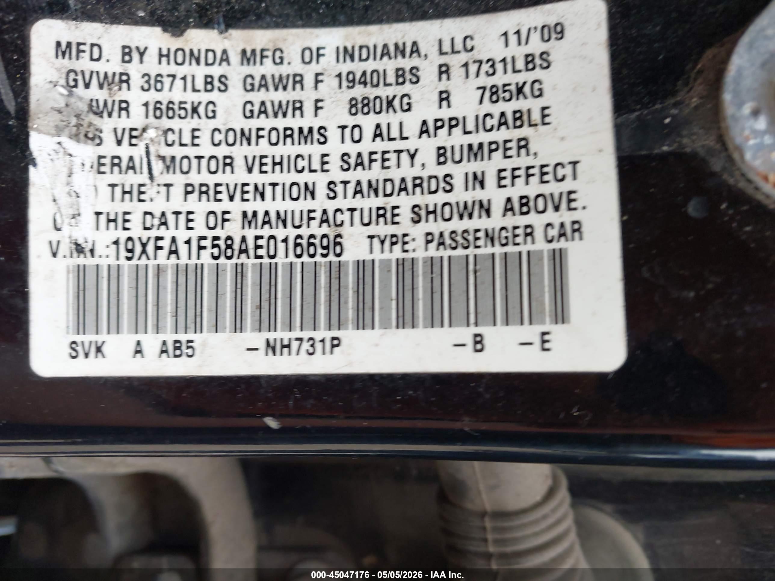 HONDA CIVIC image 9