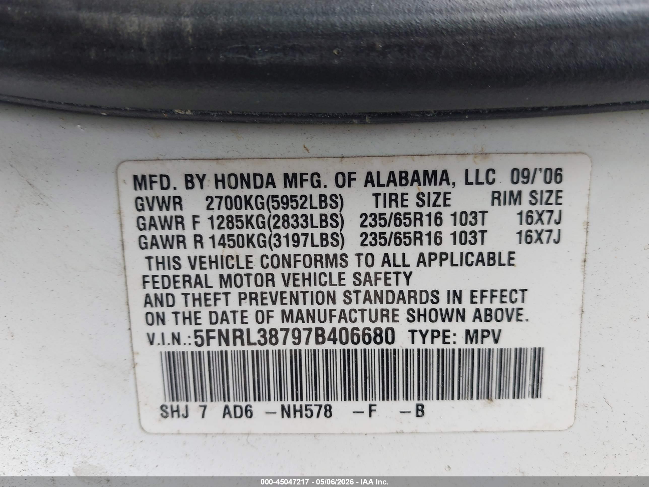 HONDA ODYSSEY image 9