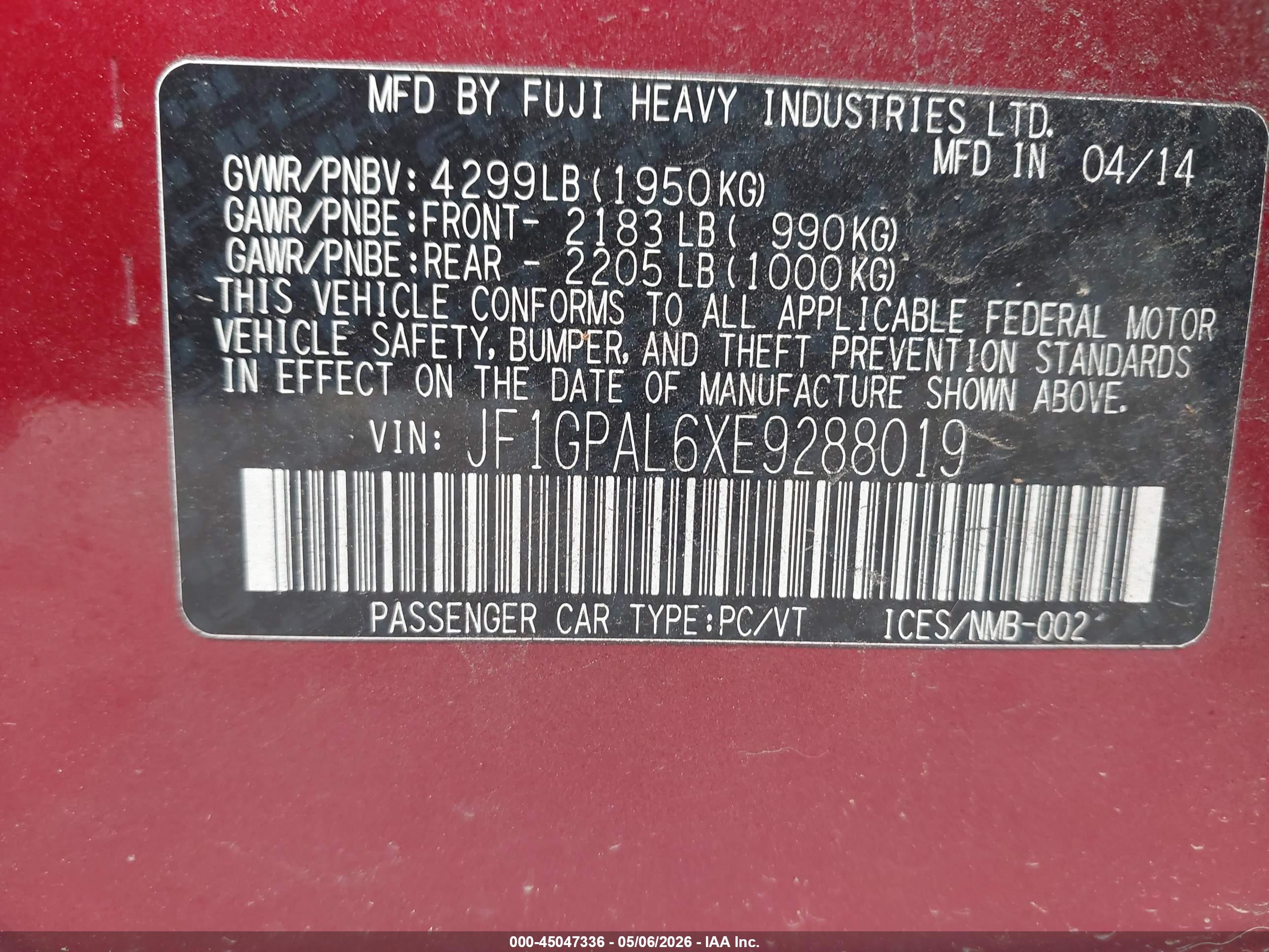 SUBARU IMPREZA image 9
