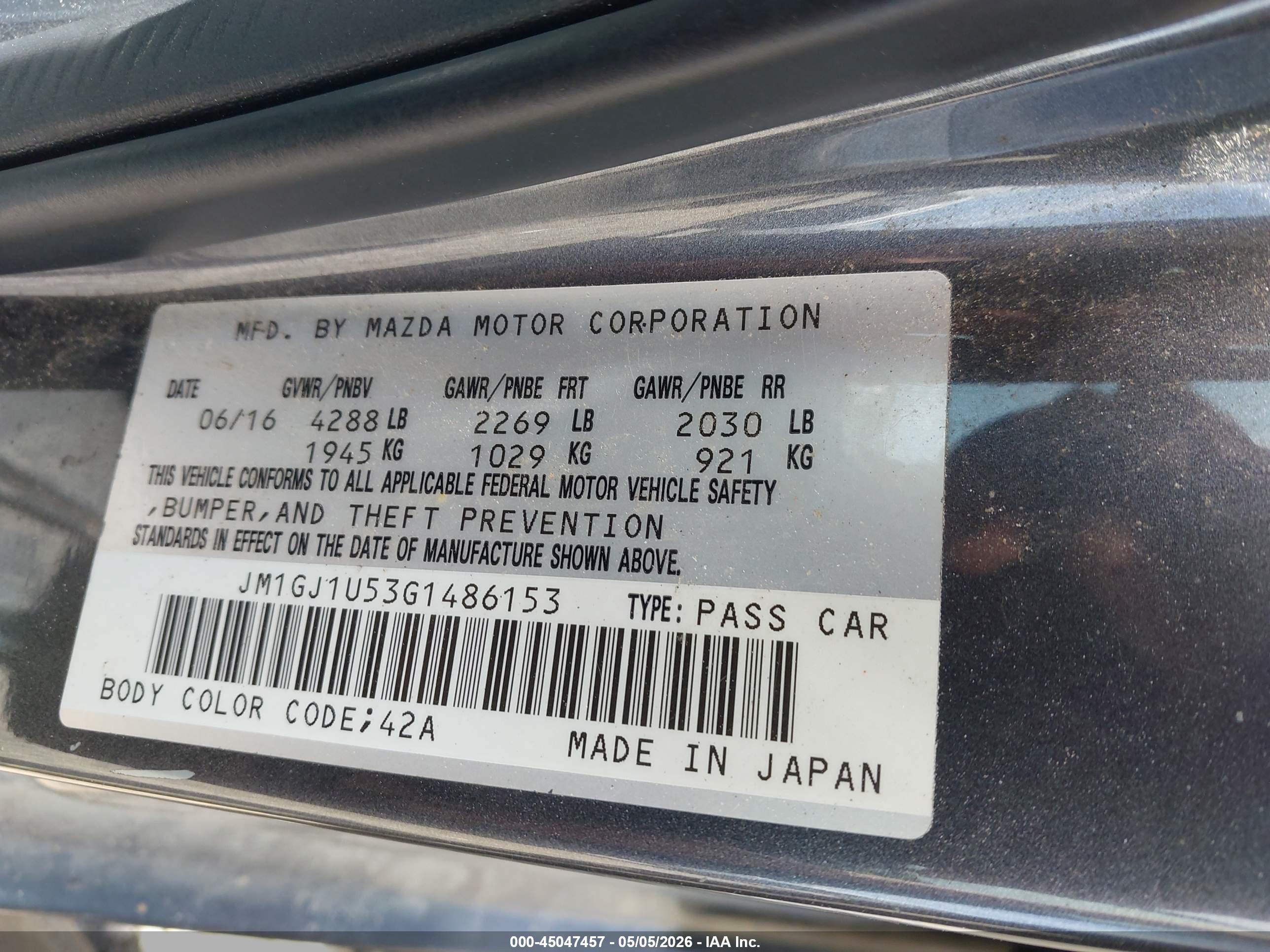 MAZDA MAZDA6 image 9