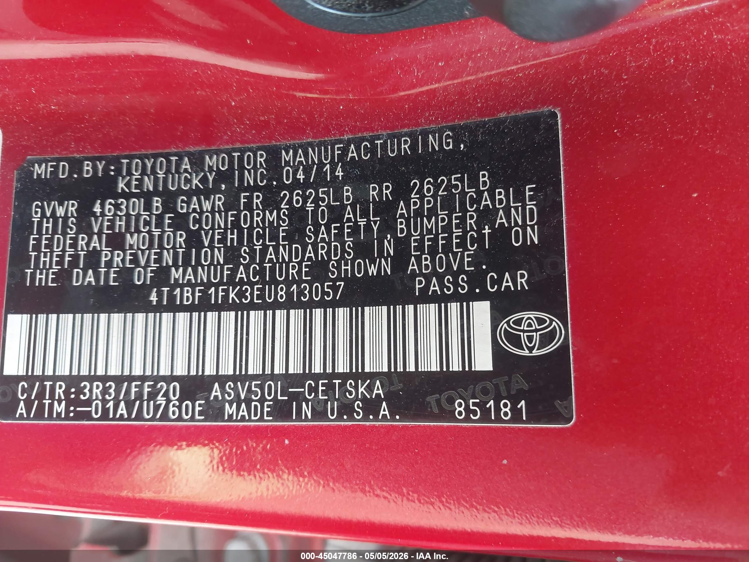 TOYOTA CAMRY image 9