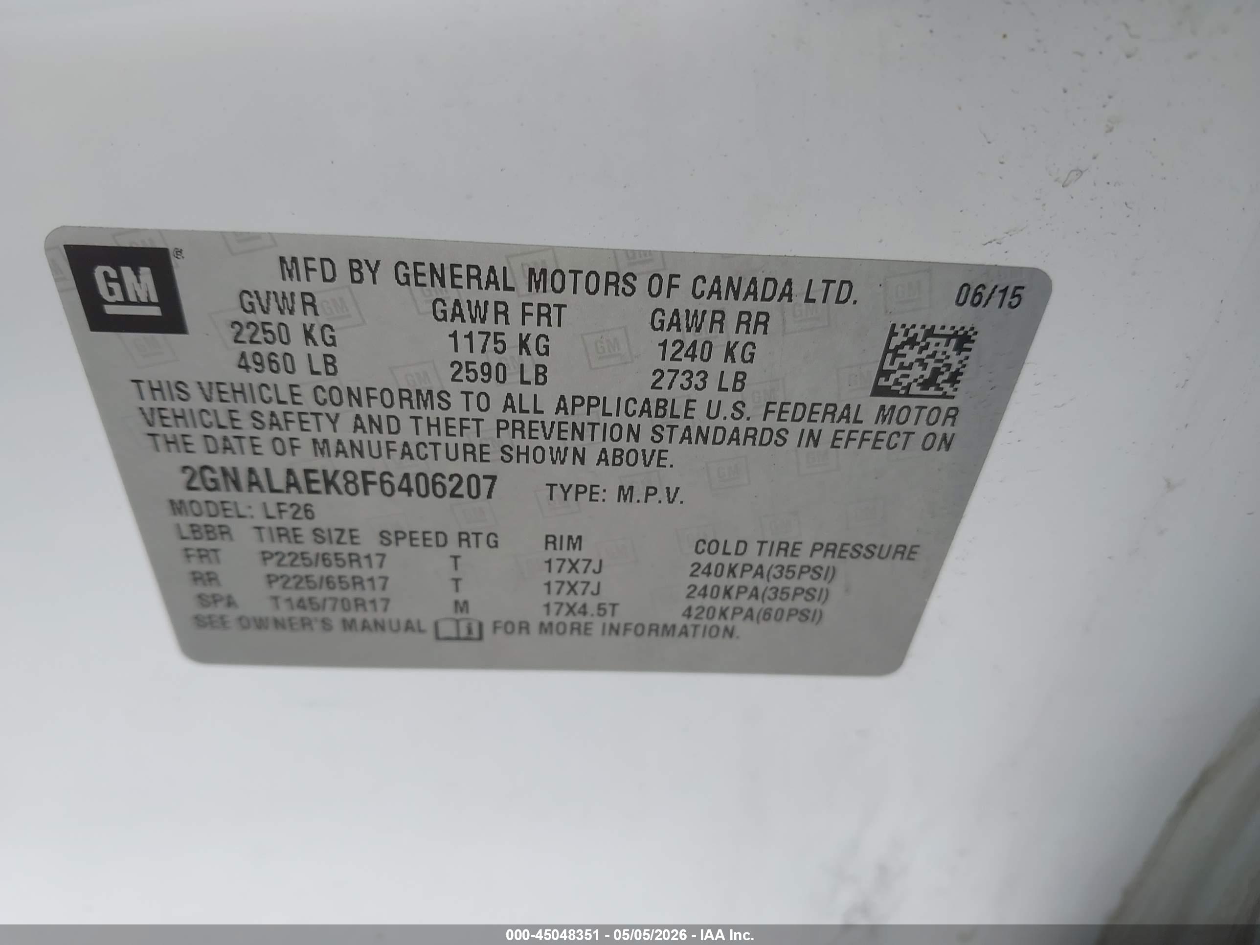 CHEVROLET EQUINOX image 9