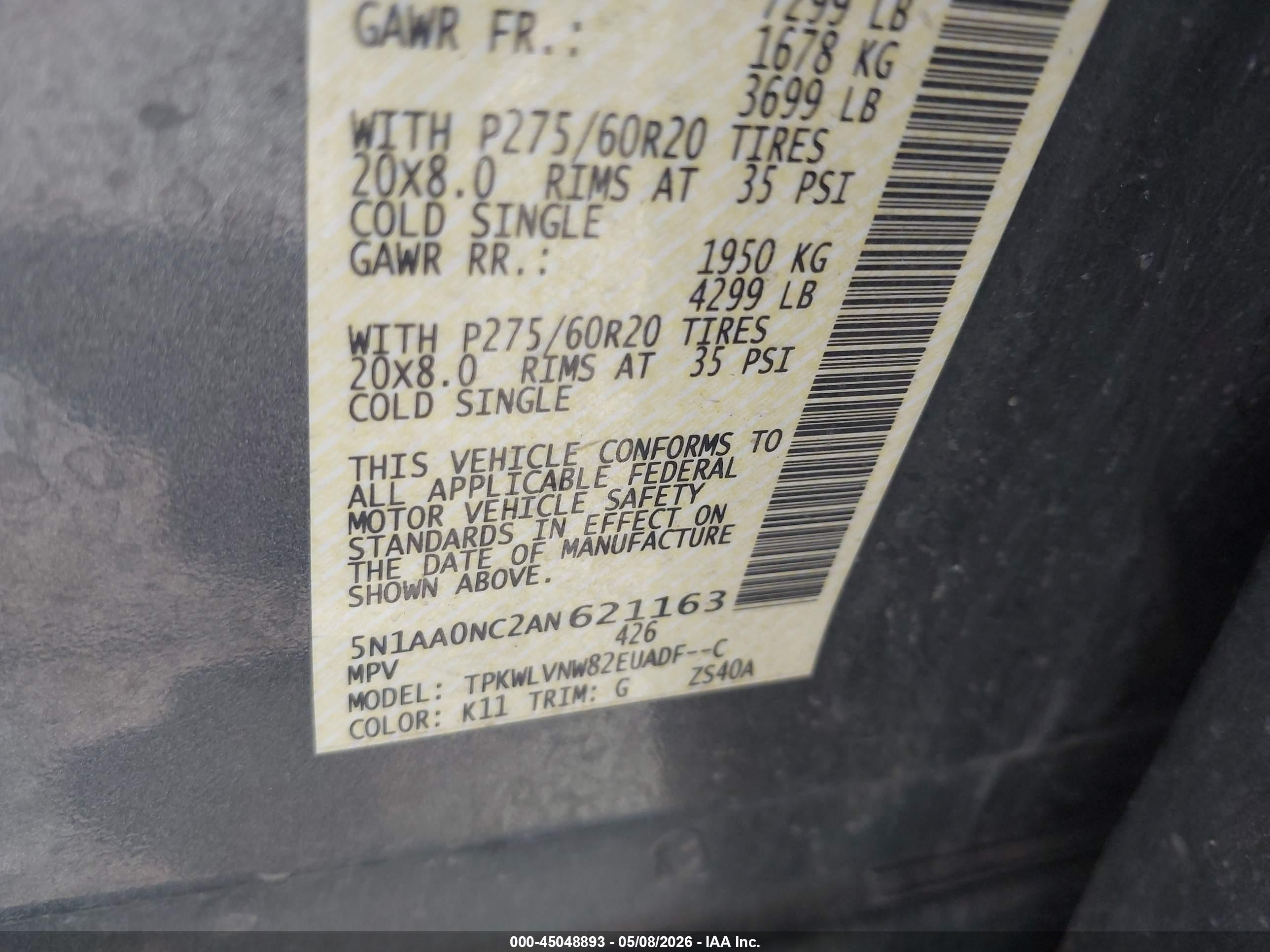 NISSAN ARMADA image 9