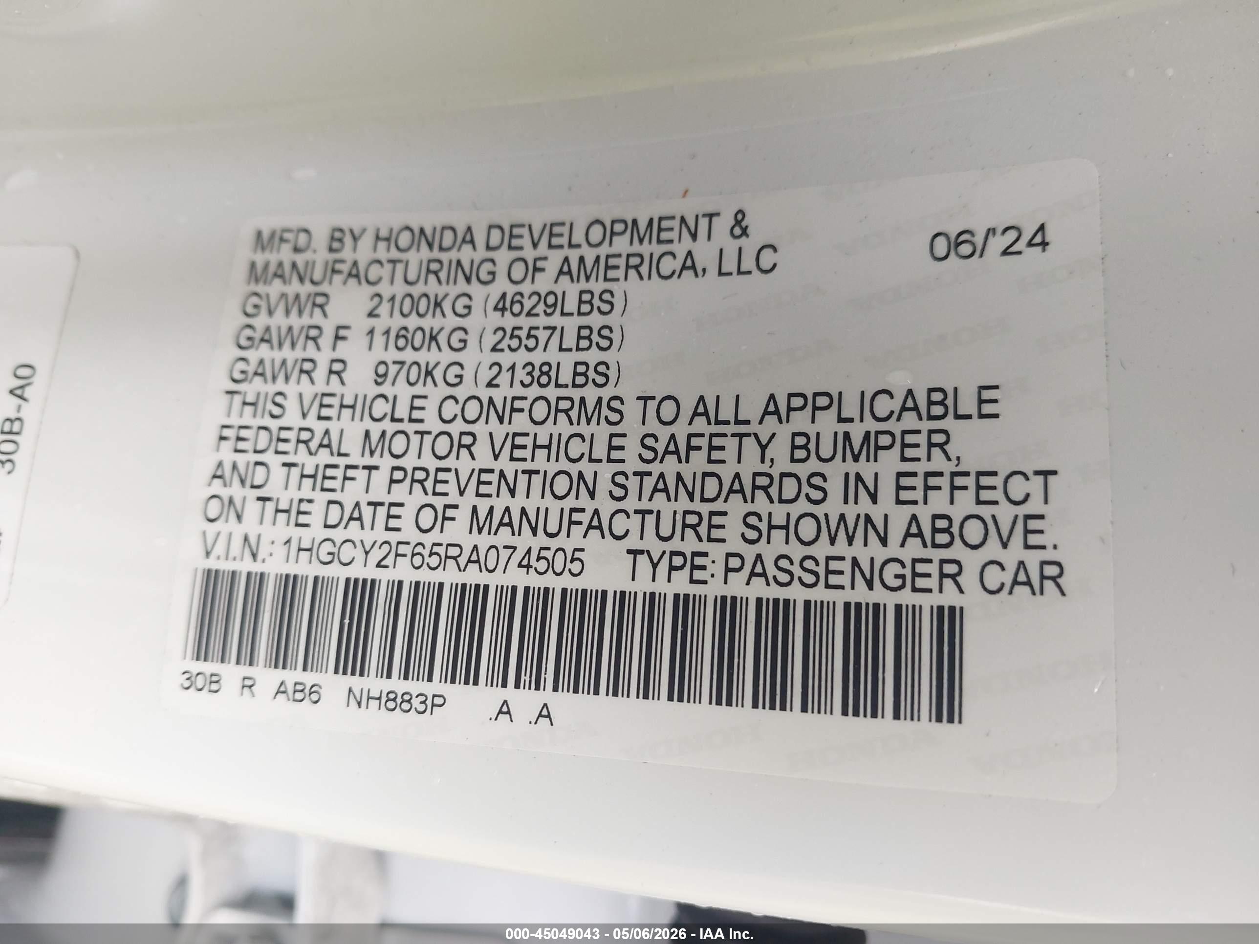 HONDA ACCORD image 9