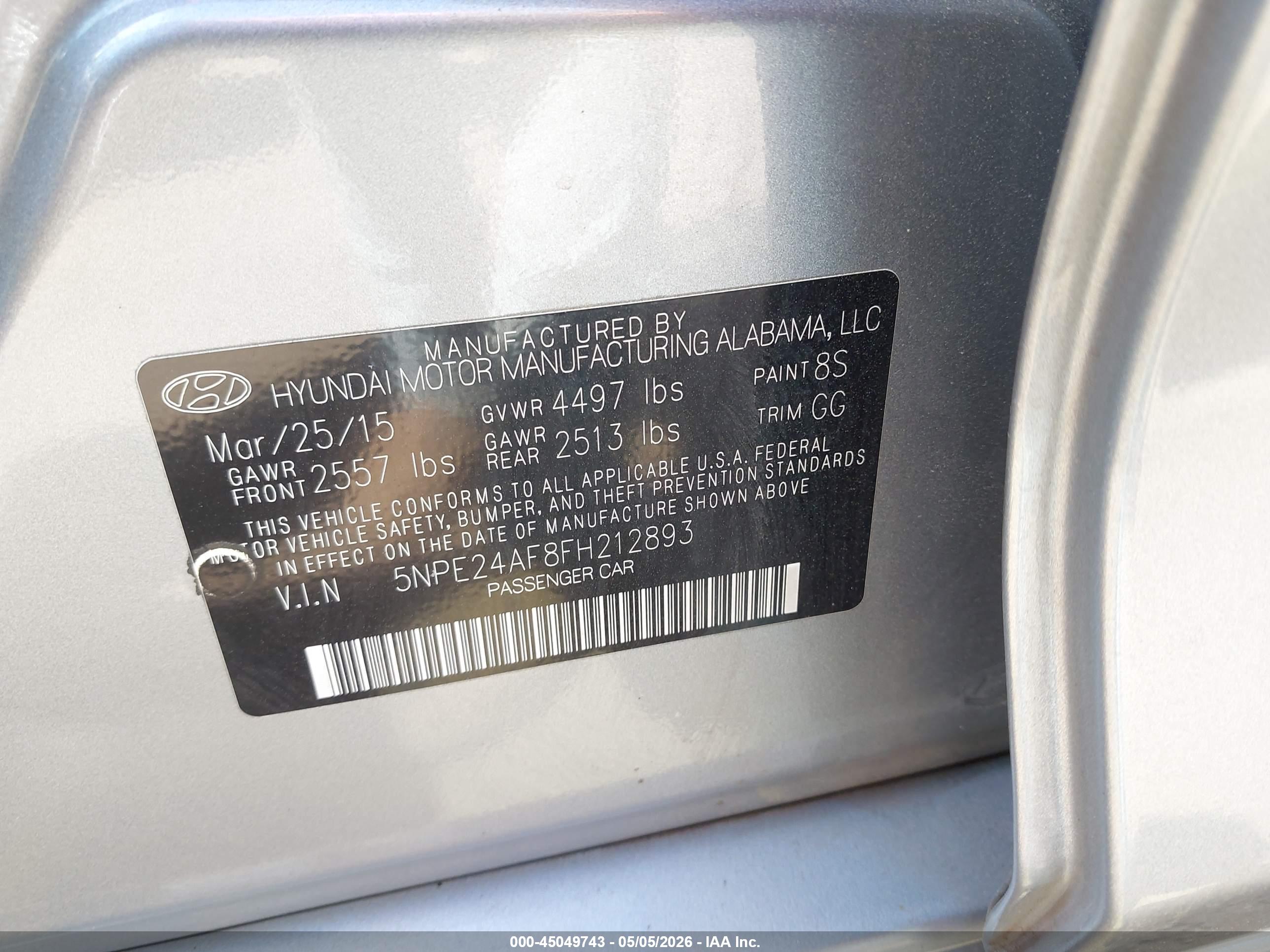 HYUNDAI SONATA image 9