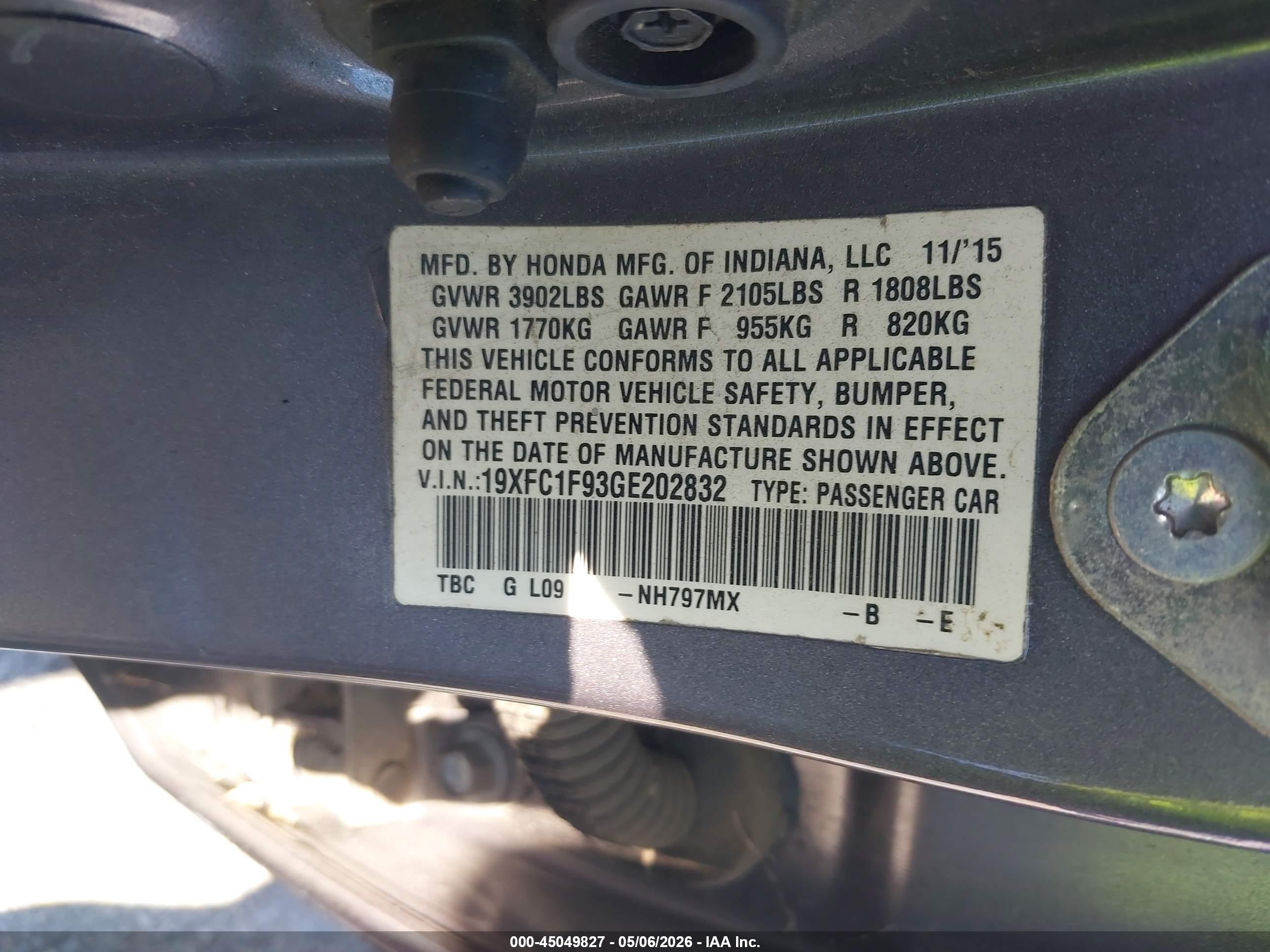 HONDA CIVIC image 9