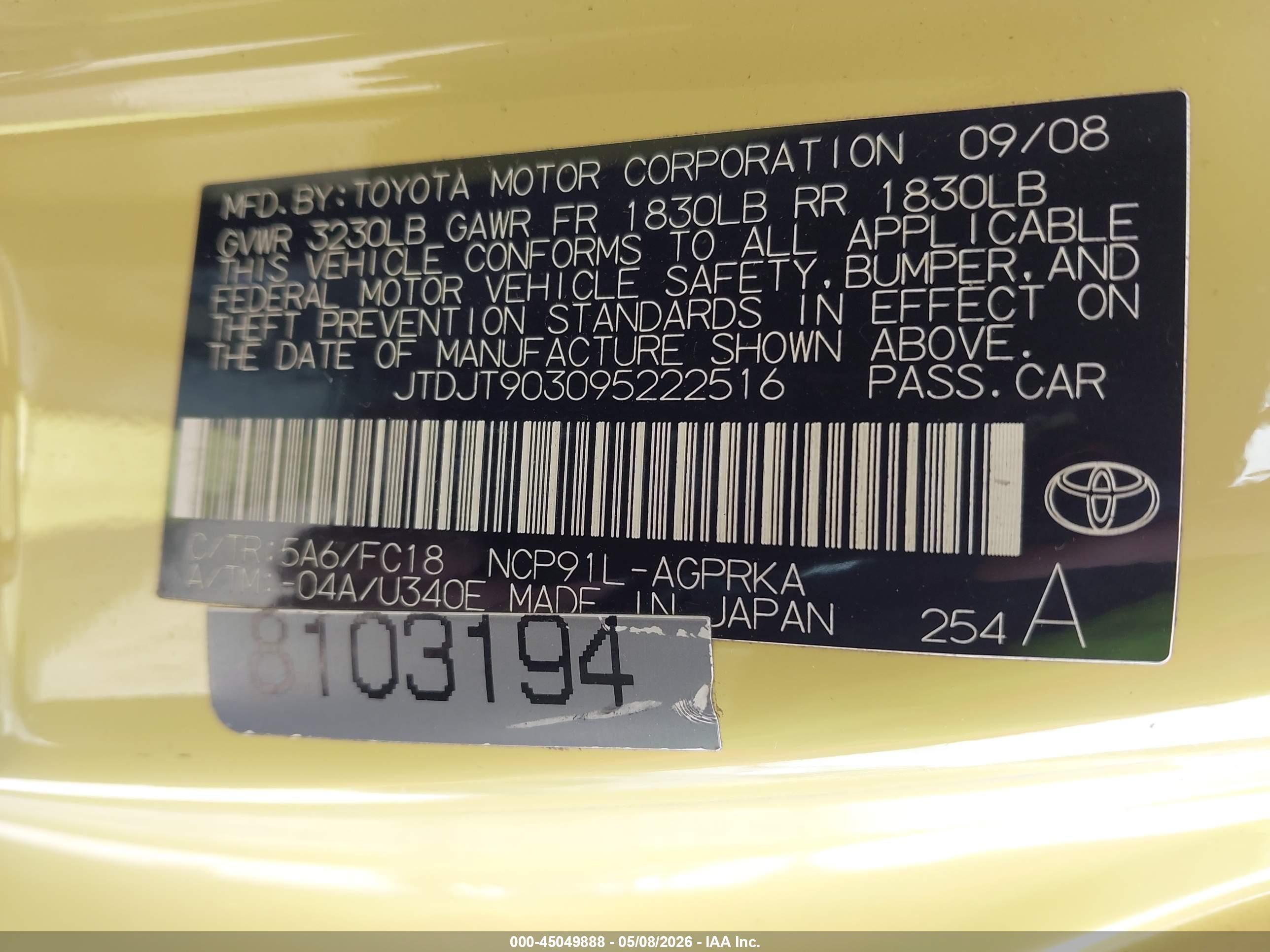 TOYOTA YARIS image 9
