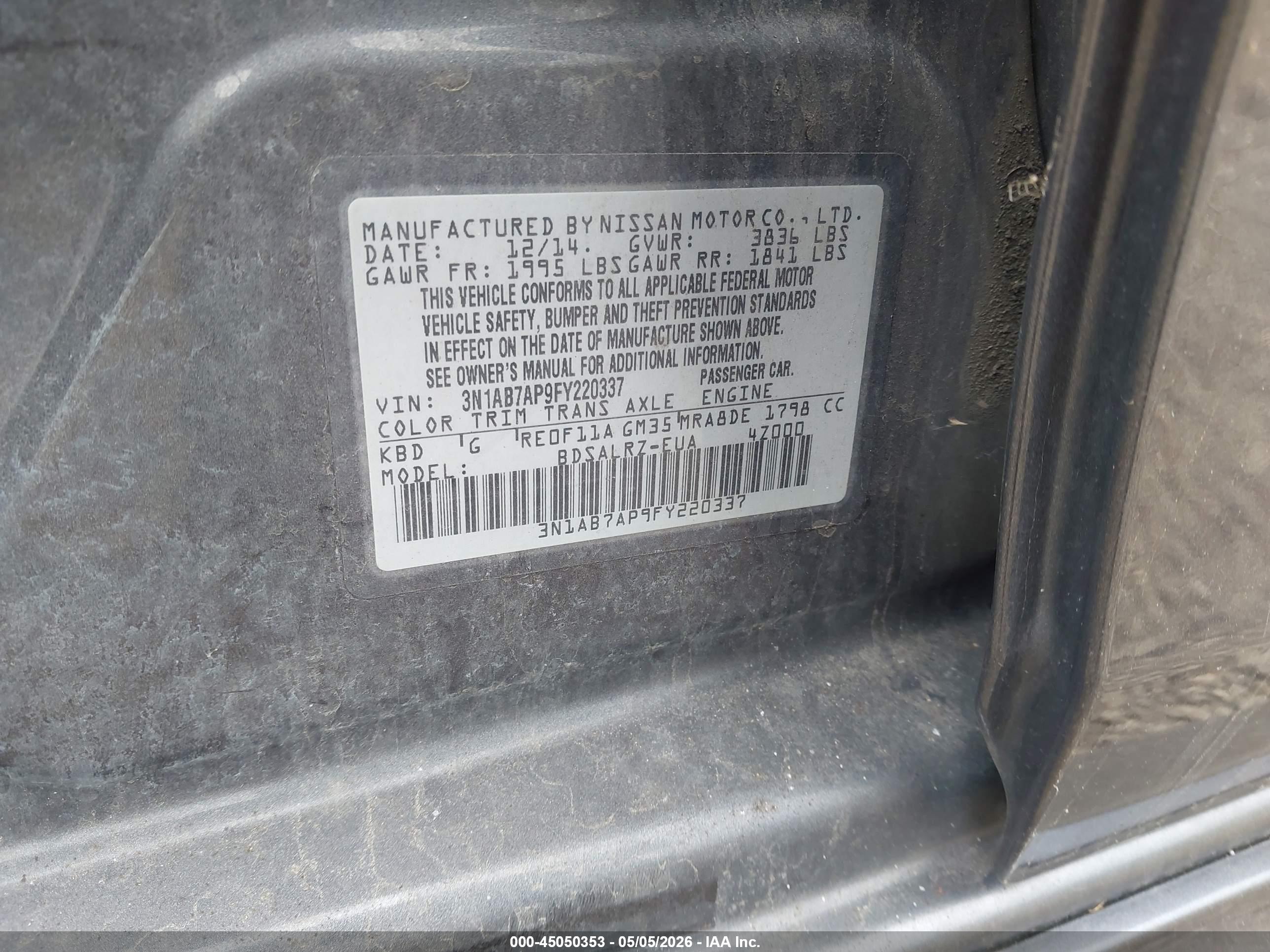 NISSAN SENTRA image 9