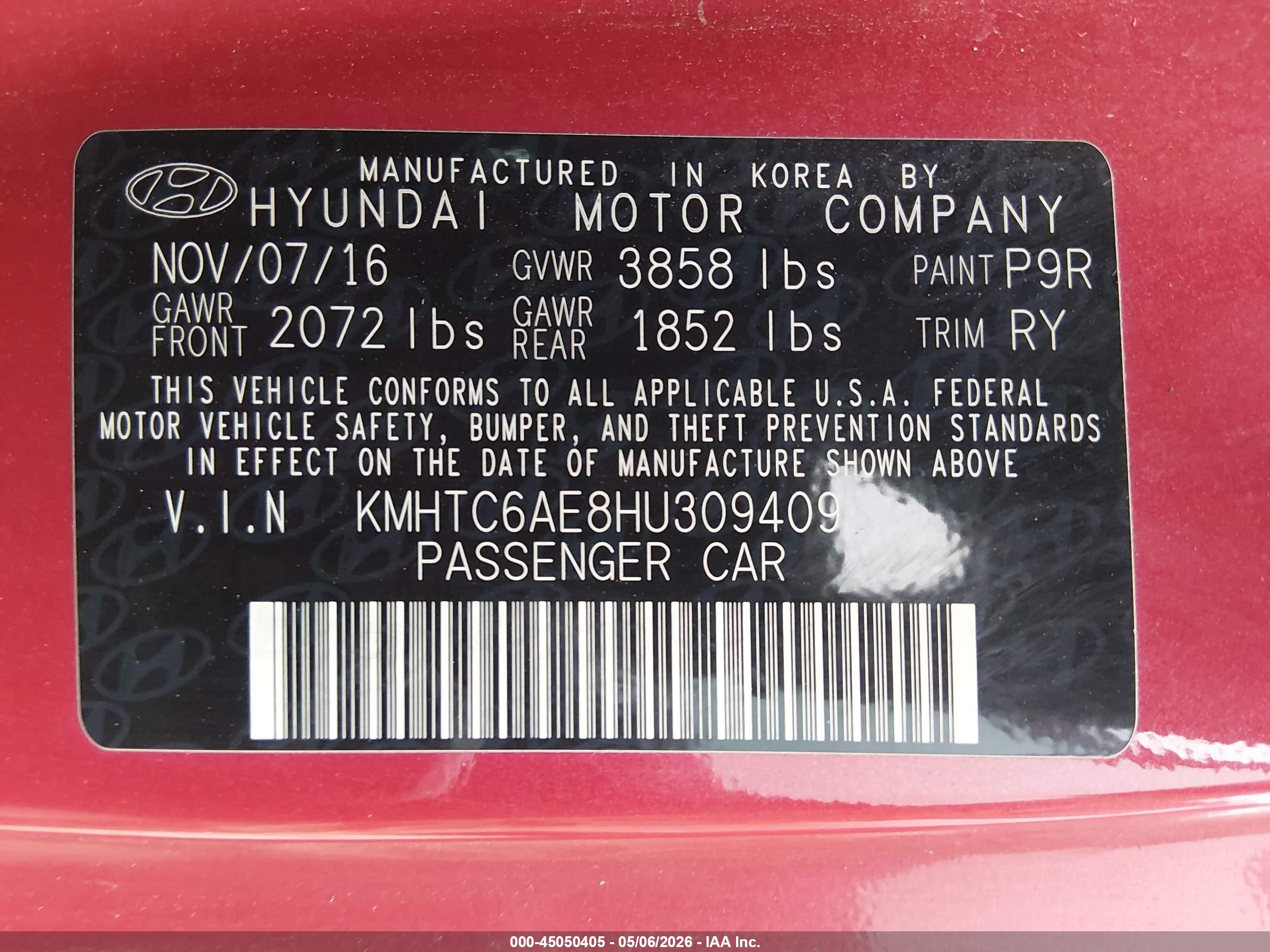 HYUNDAI VELOSTER image 9