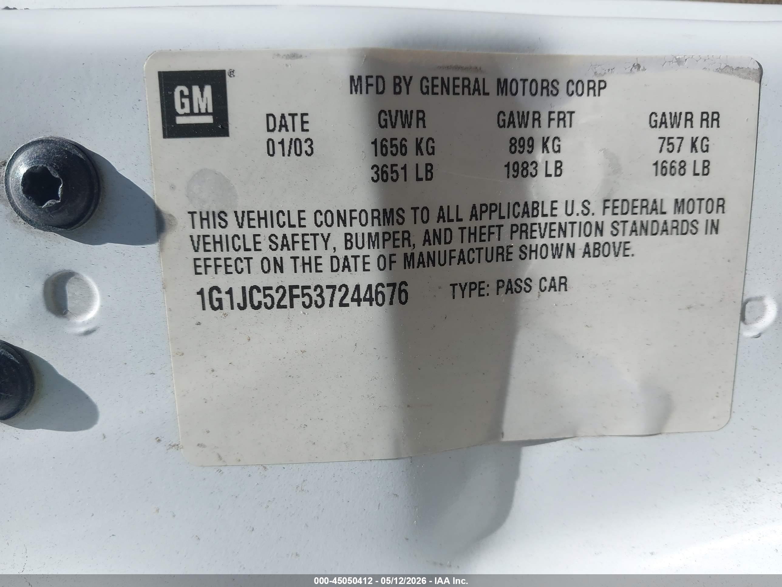 CHEVROLET CAVALIER image 9