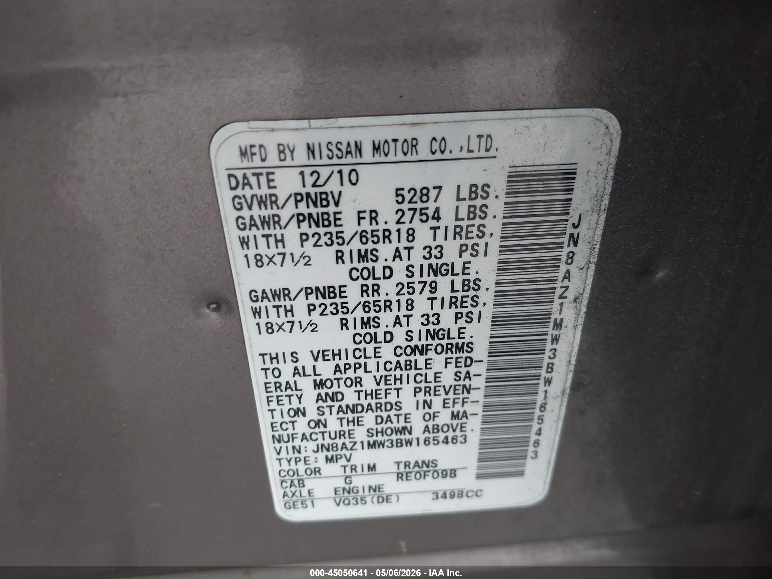 NISSAN MURANO image 9