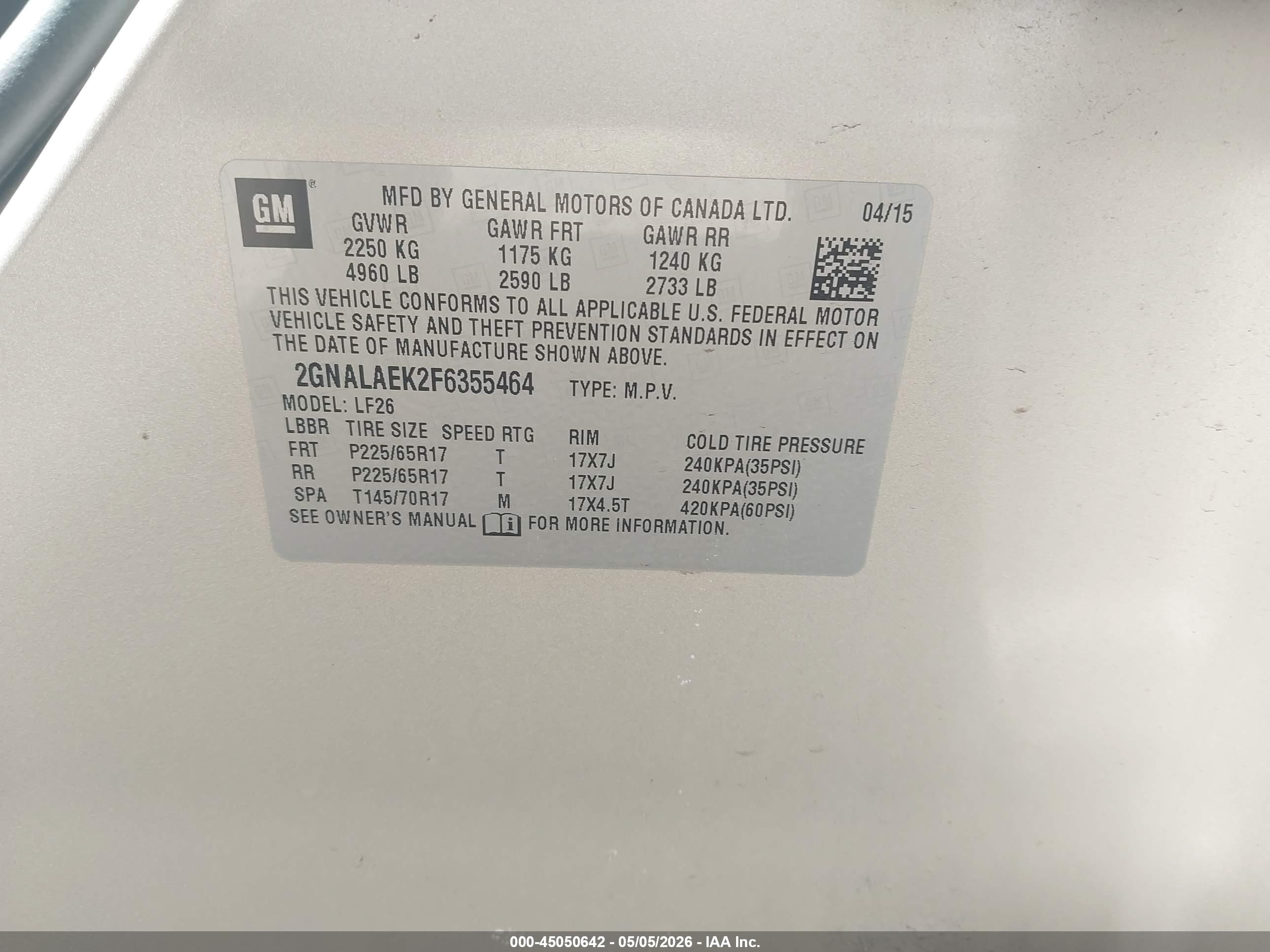 CHEVROLET EQUINOX image 9