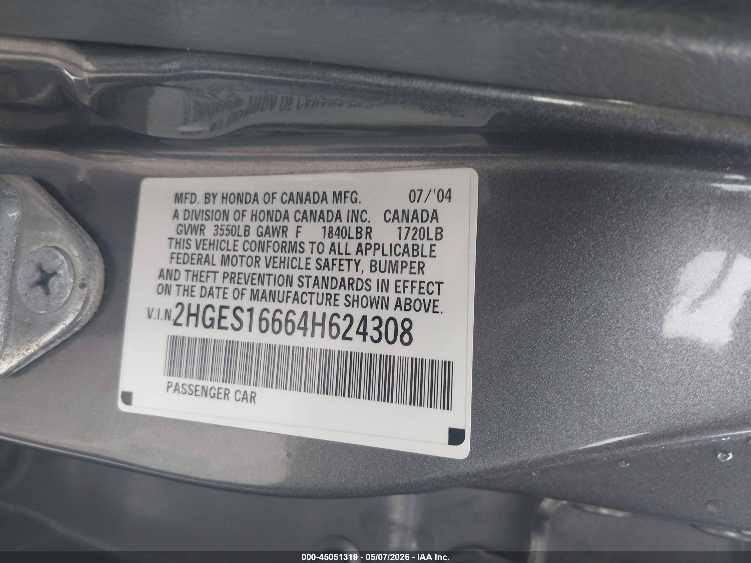 HONDA CIVIC image 9