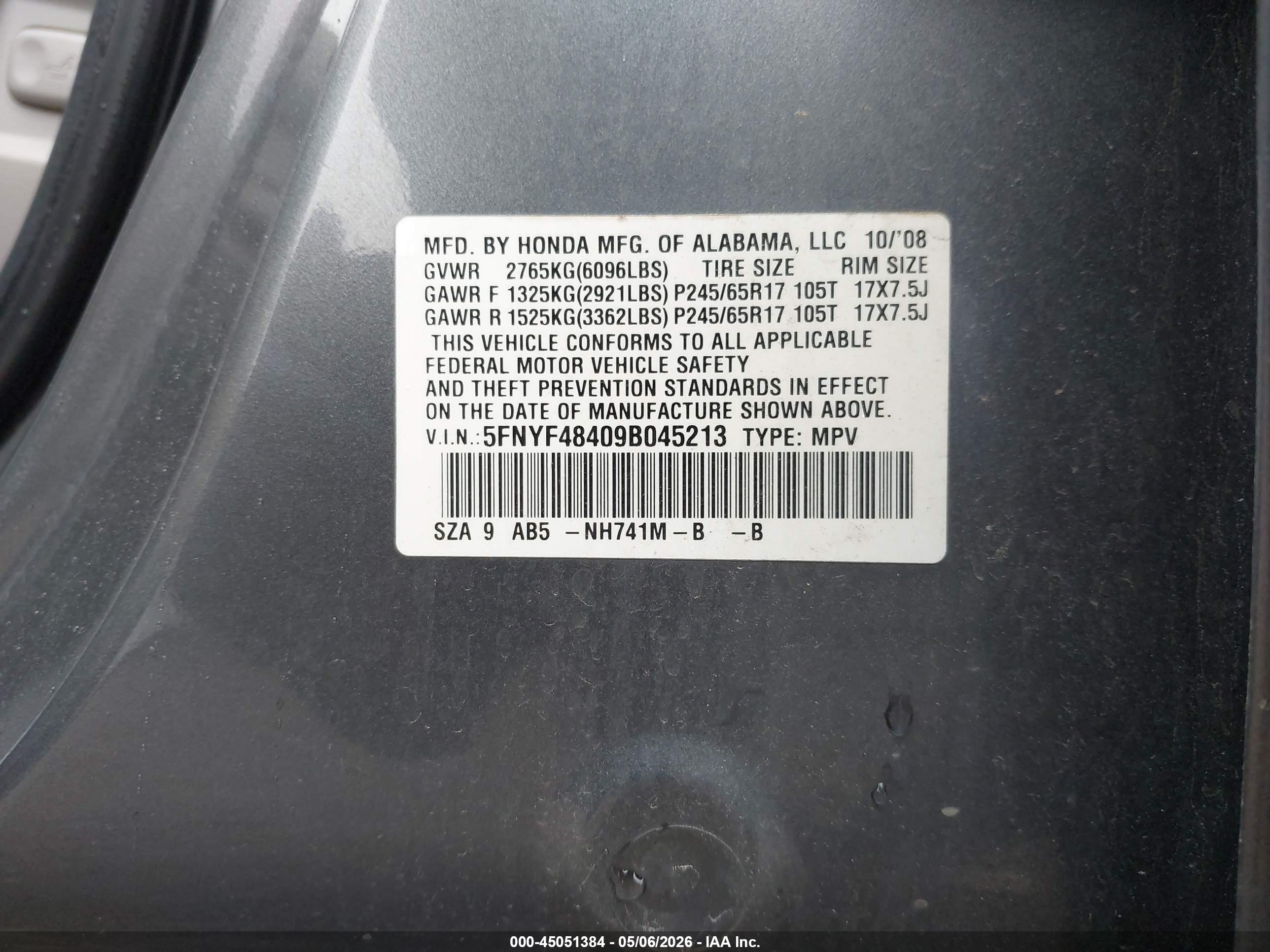 HONDA PILOT image 9