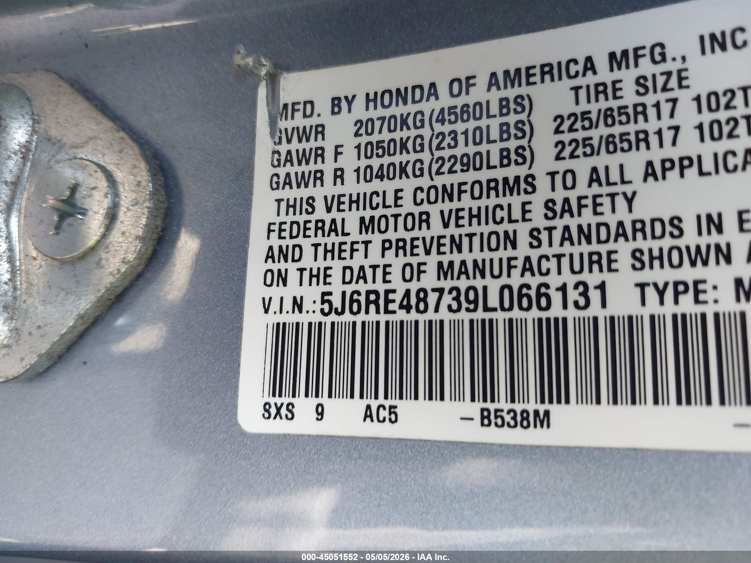 HONDA CR-V image 9