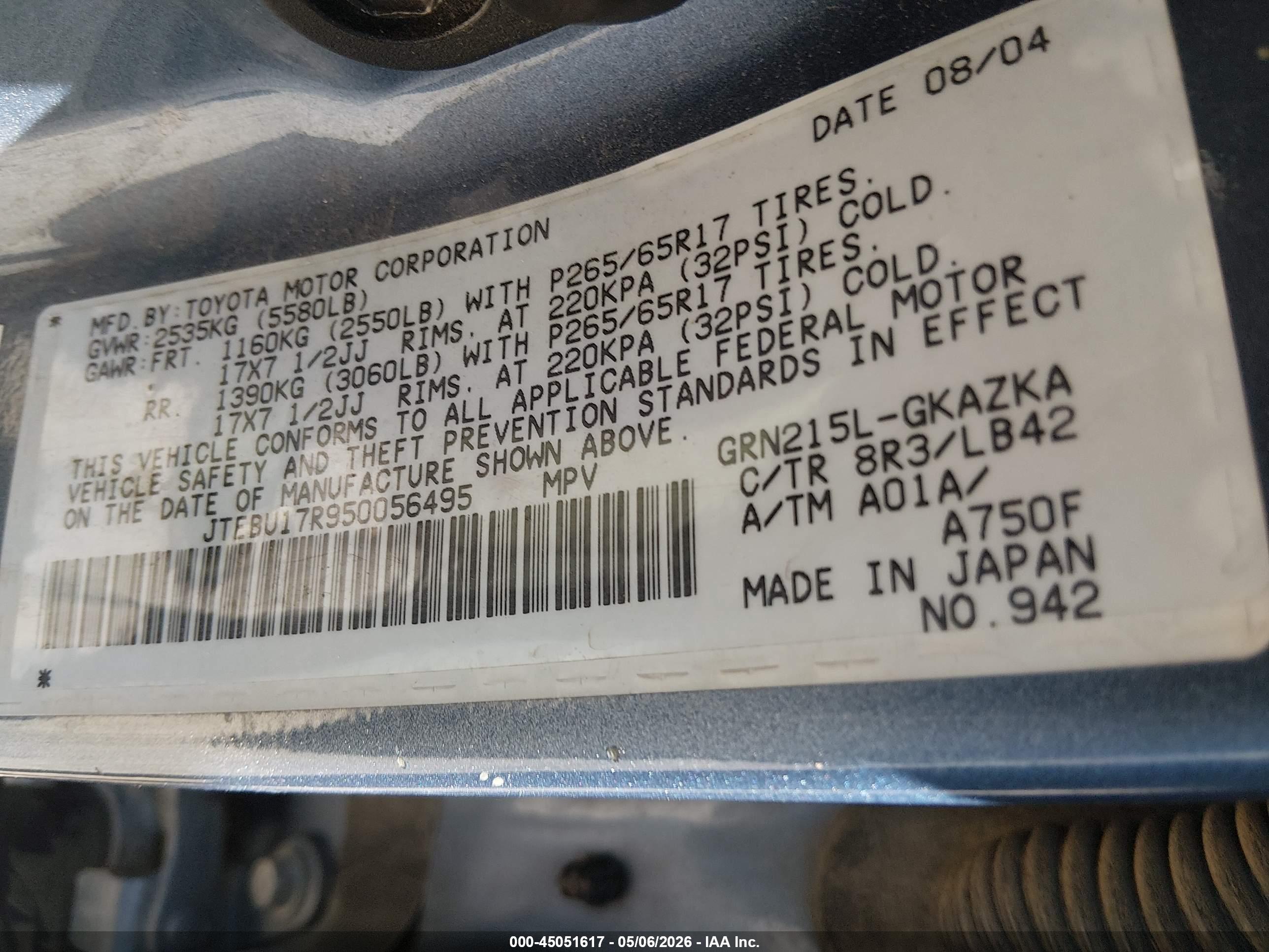 TOYOTA 4RUNNER image 9