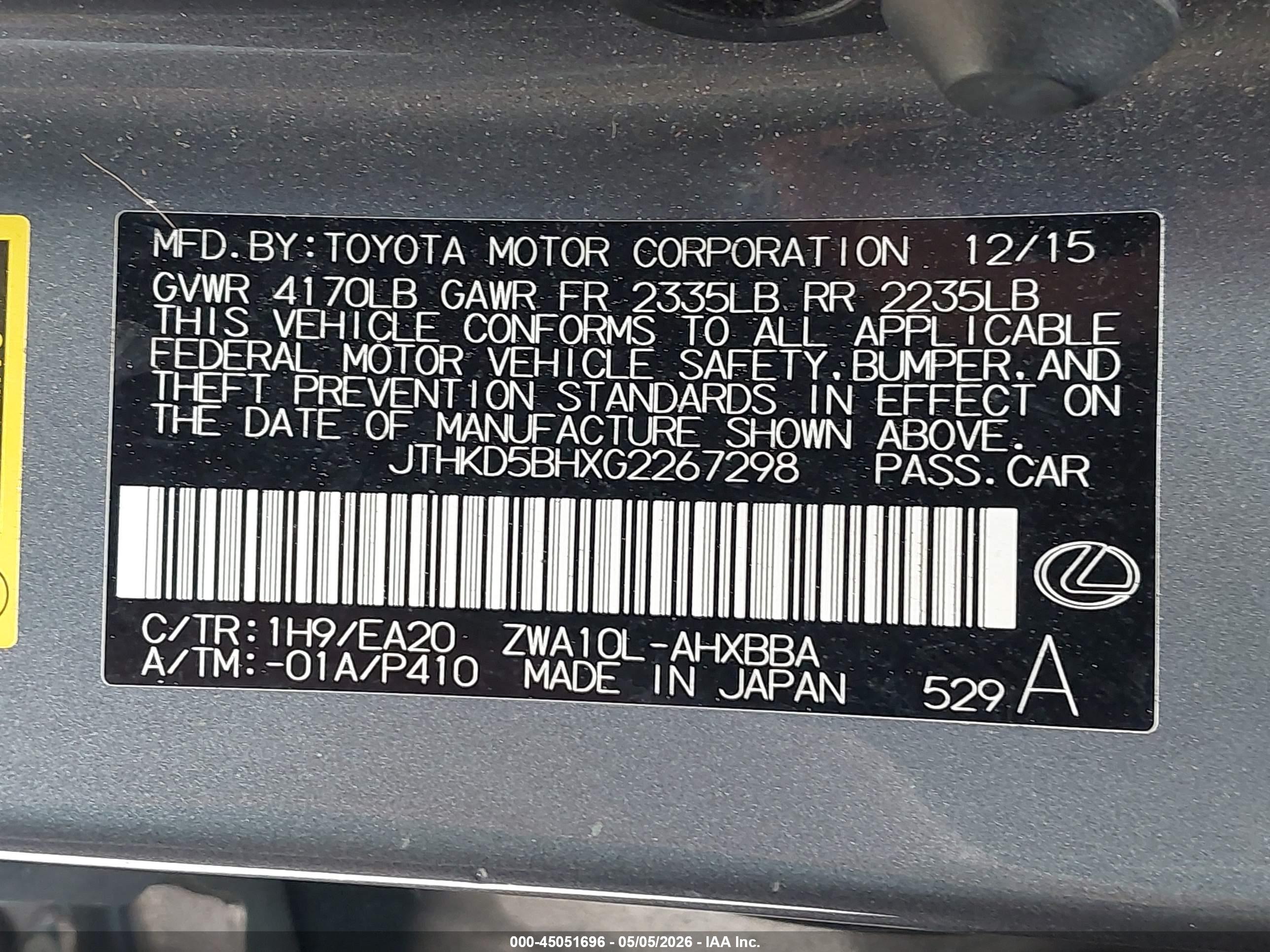 LEXUS CT image 9