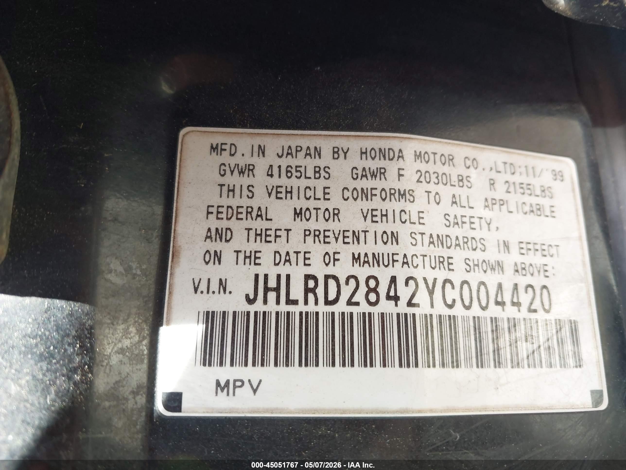 HONDA CR-V image 9
