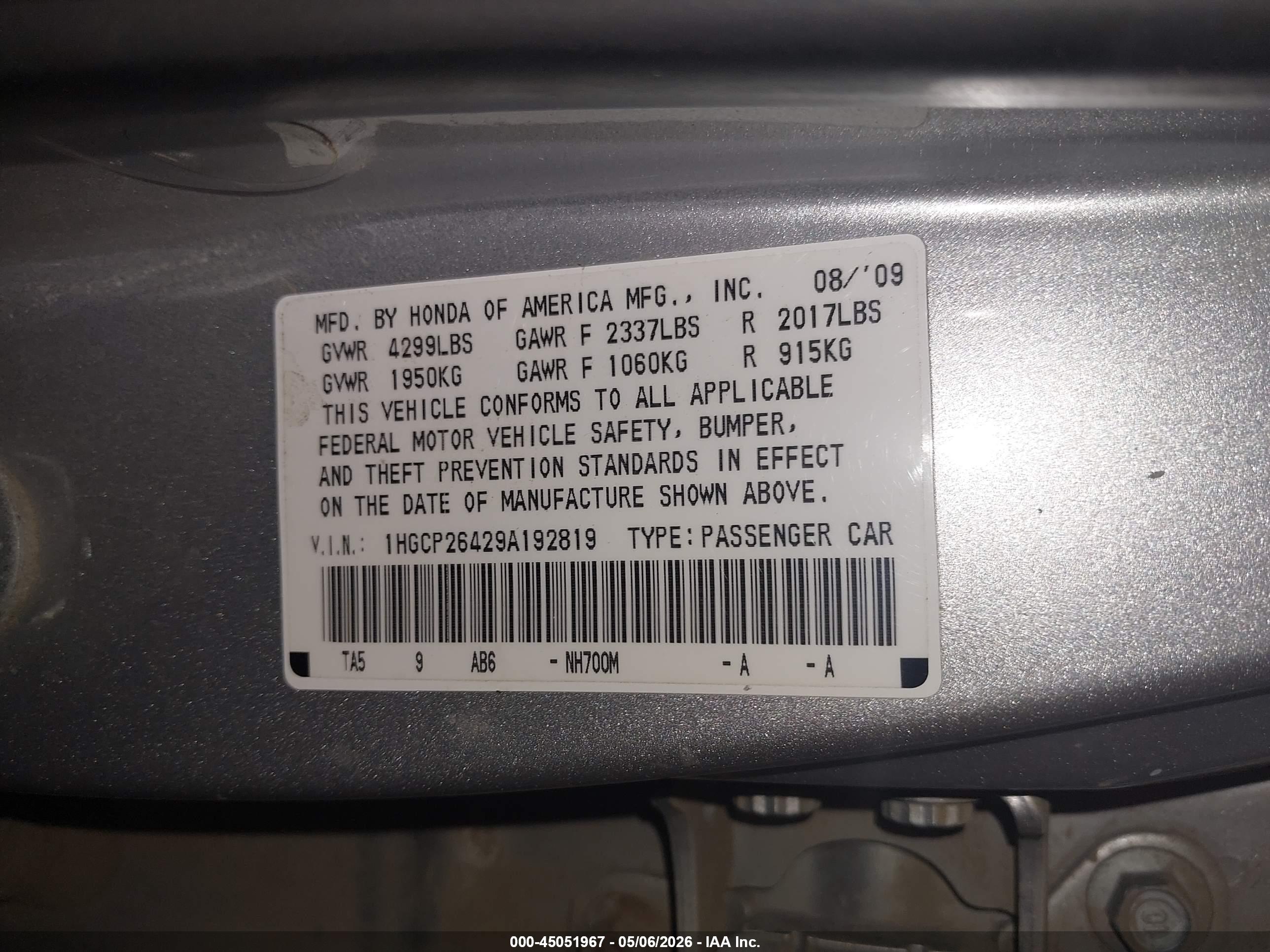 HONDA ACCORD image 9