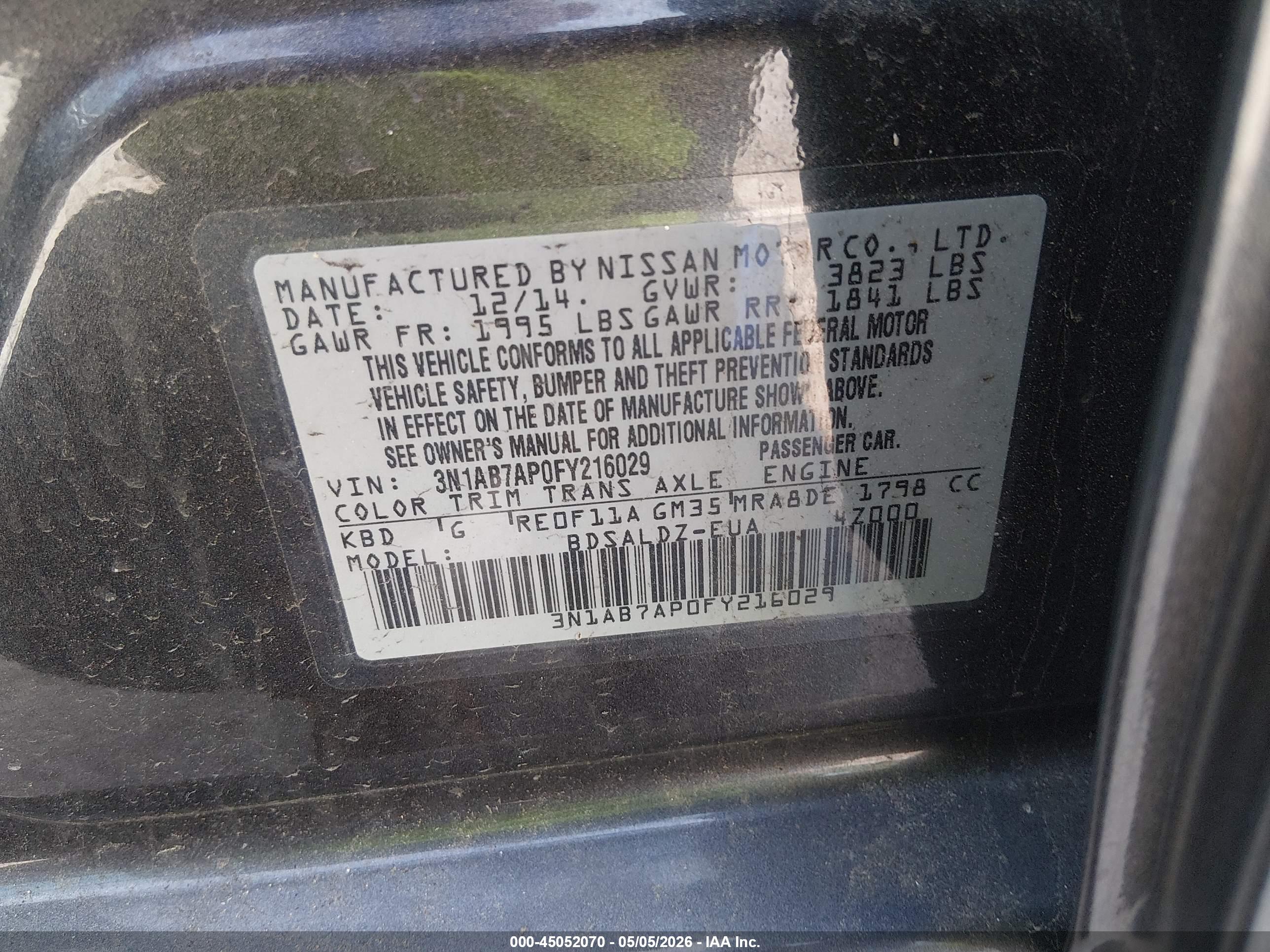 NISSAN SENTRA image 9