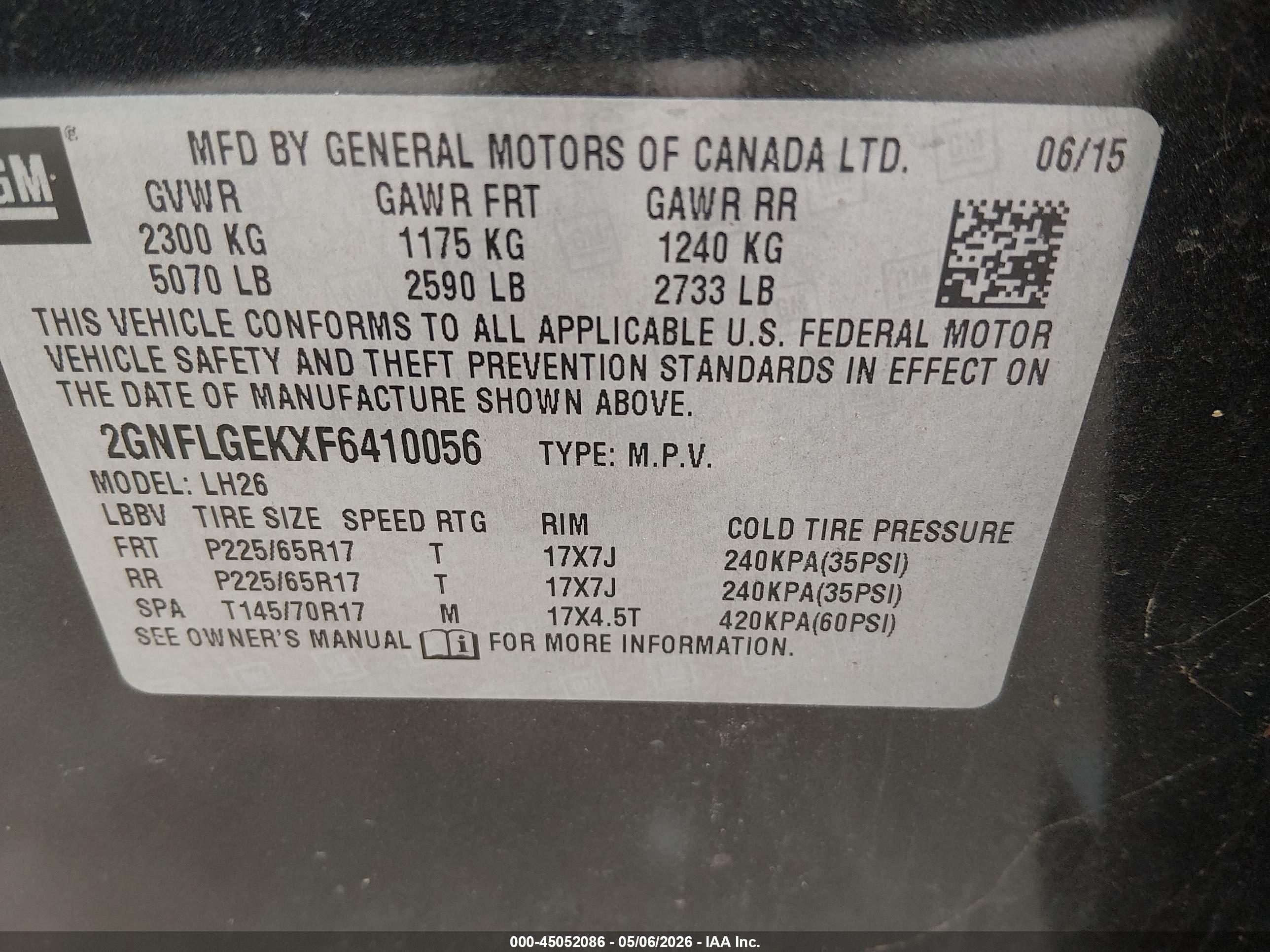 CHEVROLET EQUINOX image 9