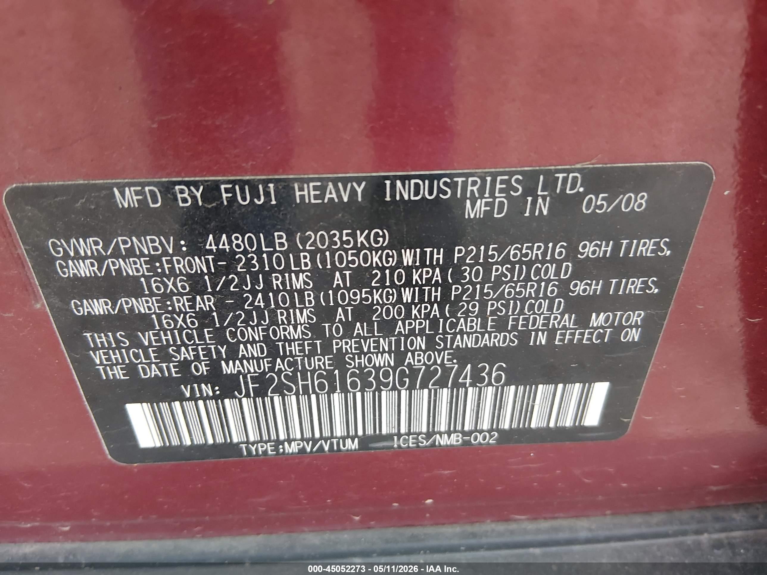 SUBARU FORESTER image 9
