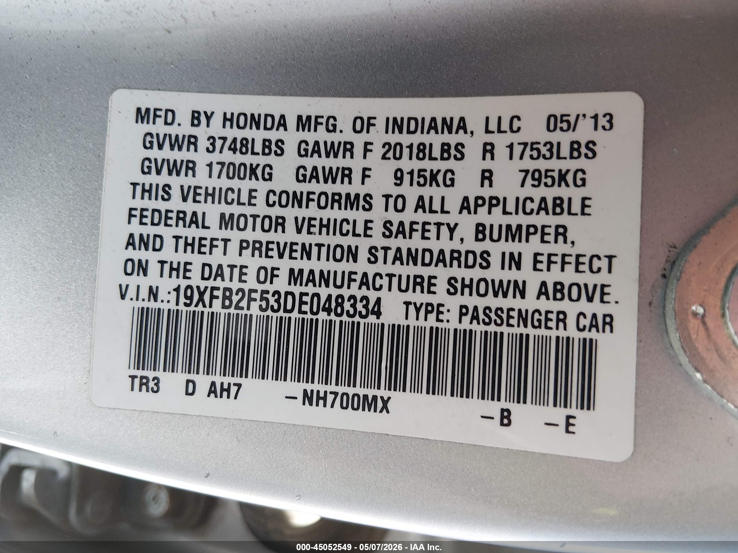 HONDA CIVIC image 9