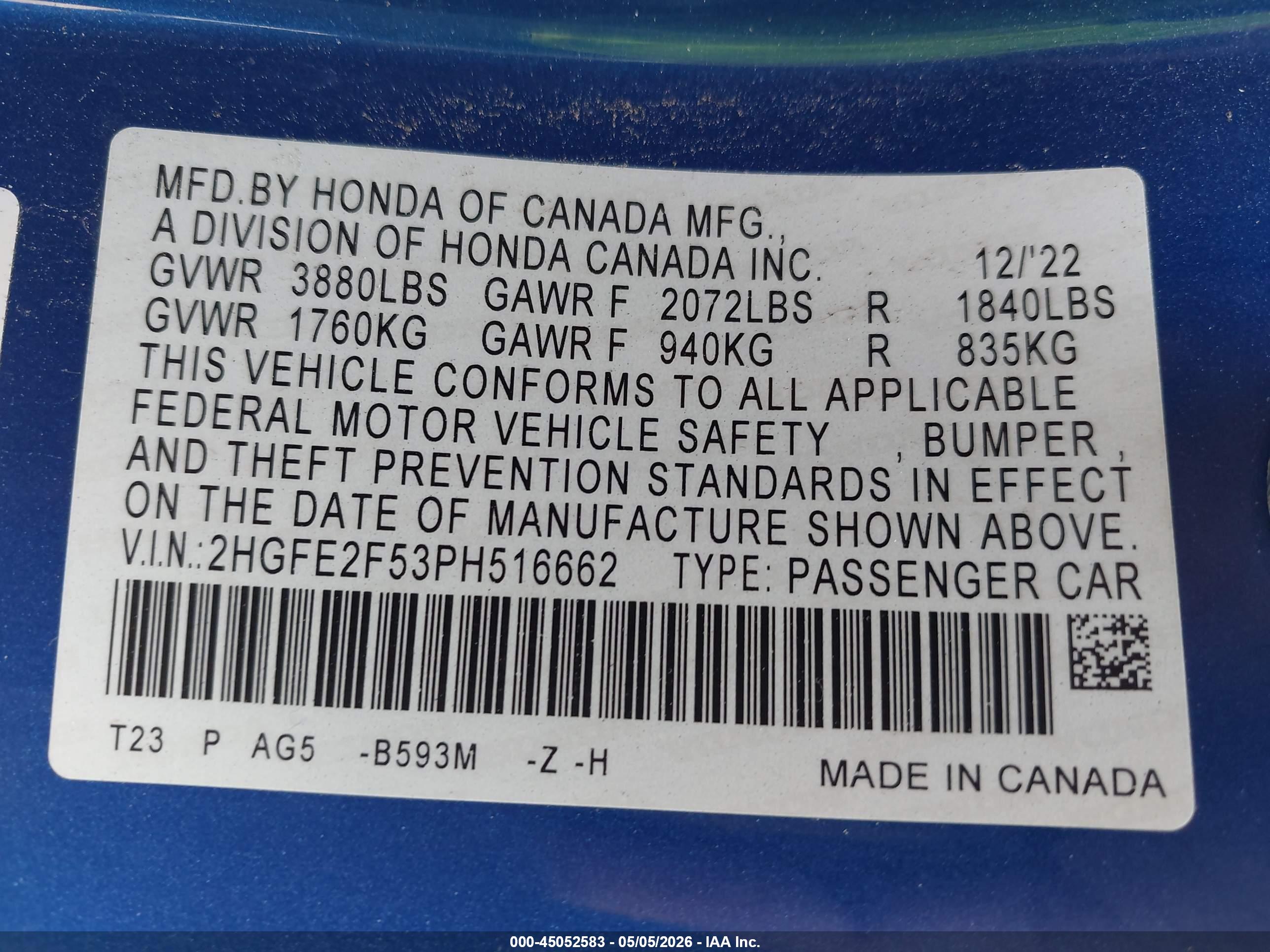 HONDA CIVIC image 9