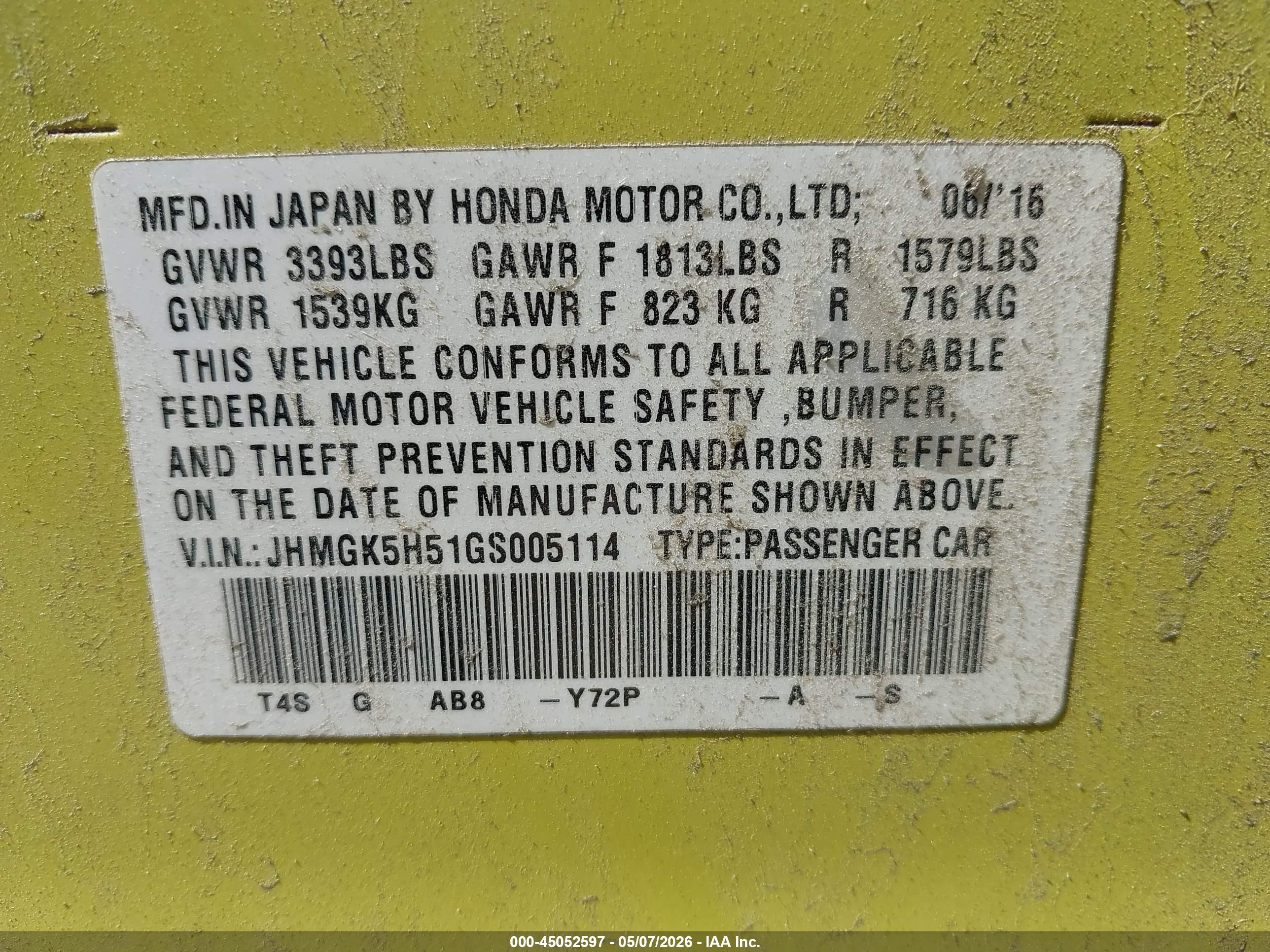 HONDA FIT image 9