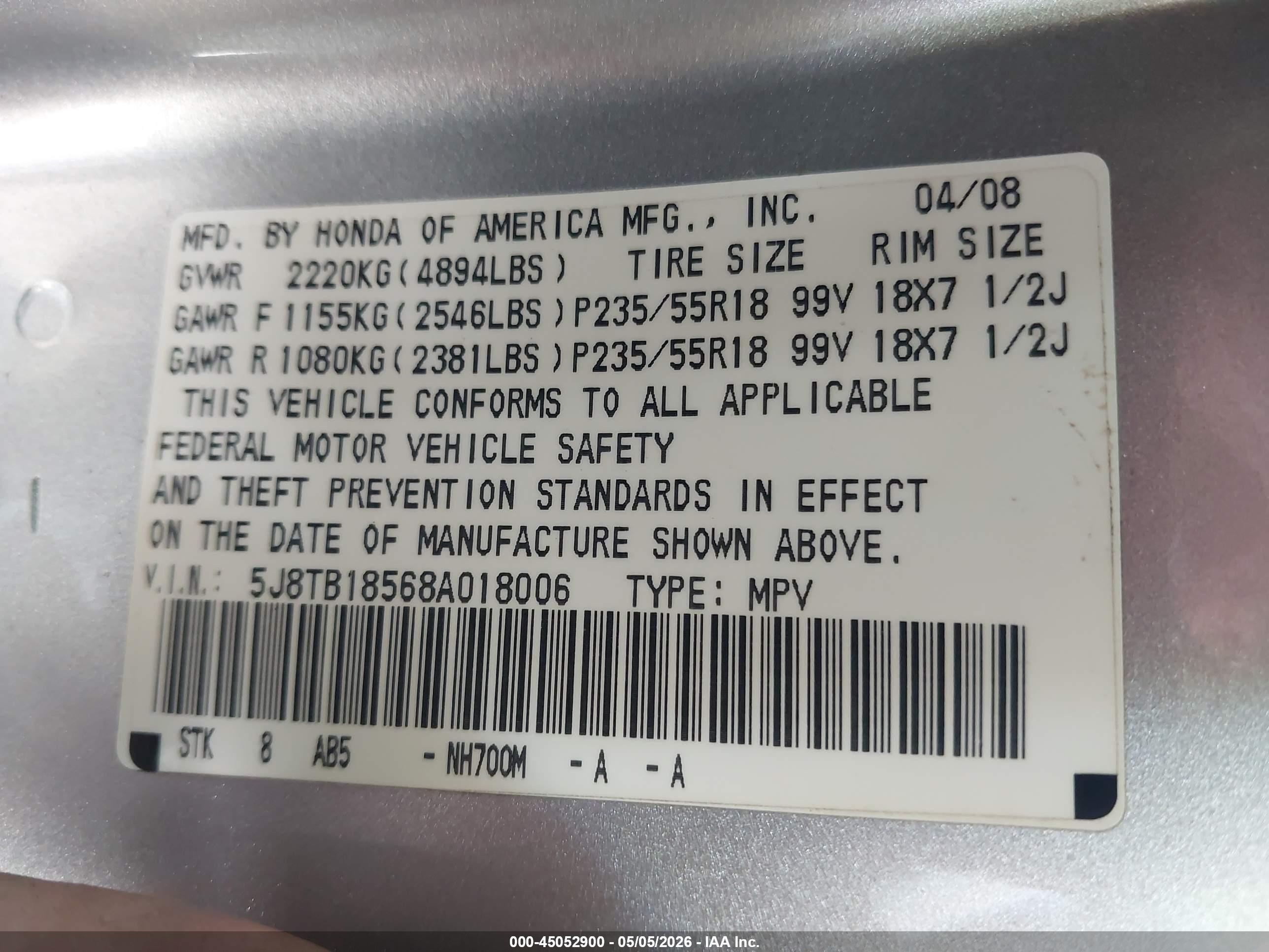 ACURA RDX image 9