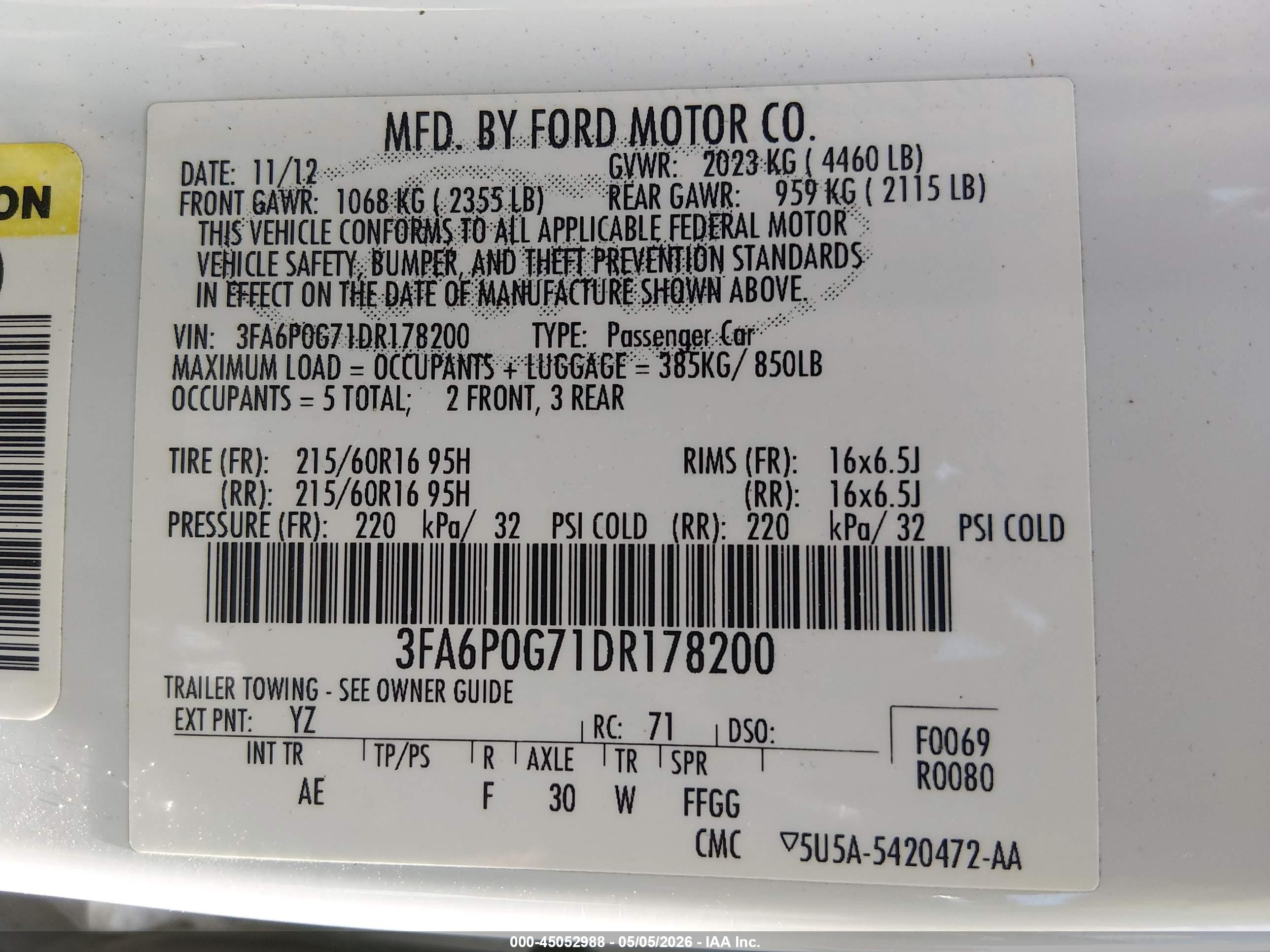 FORD FUSION image 9