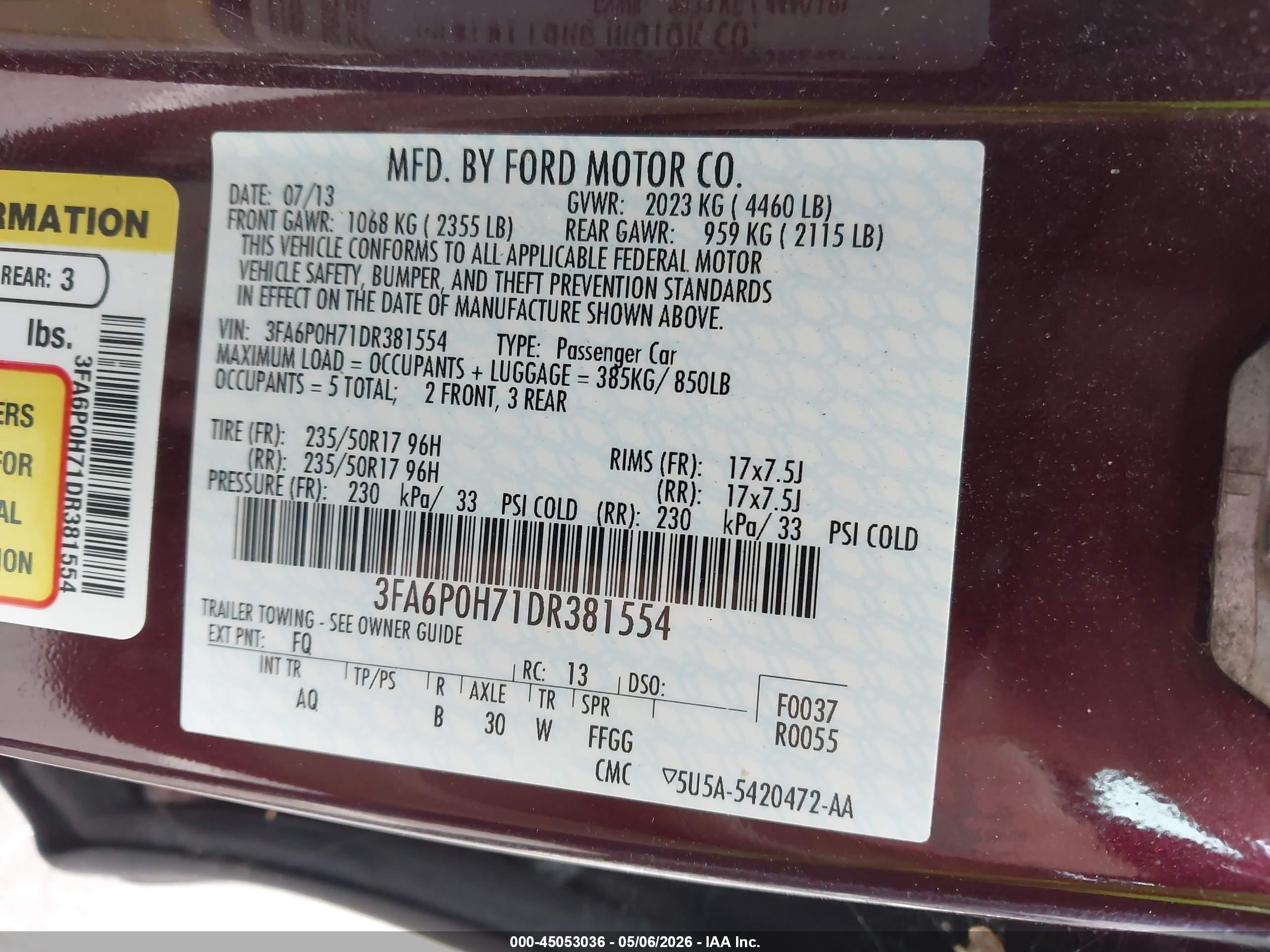 FORD FUSION image 9