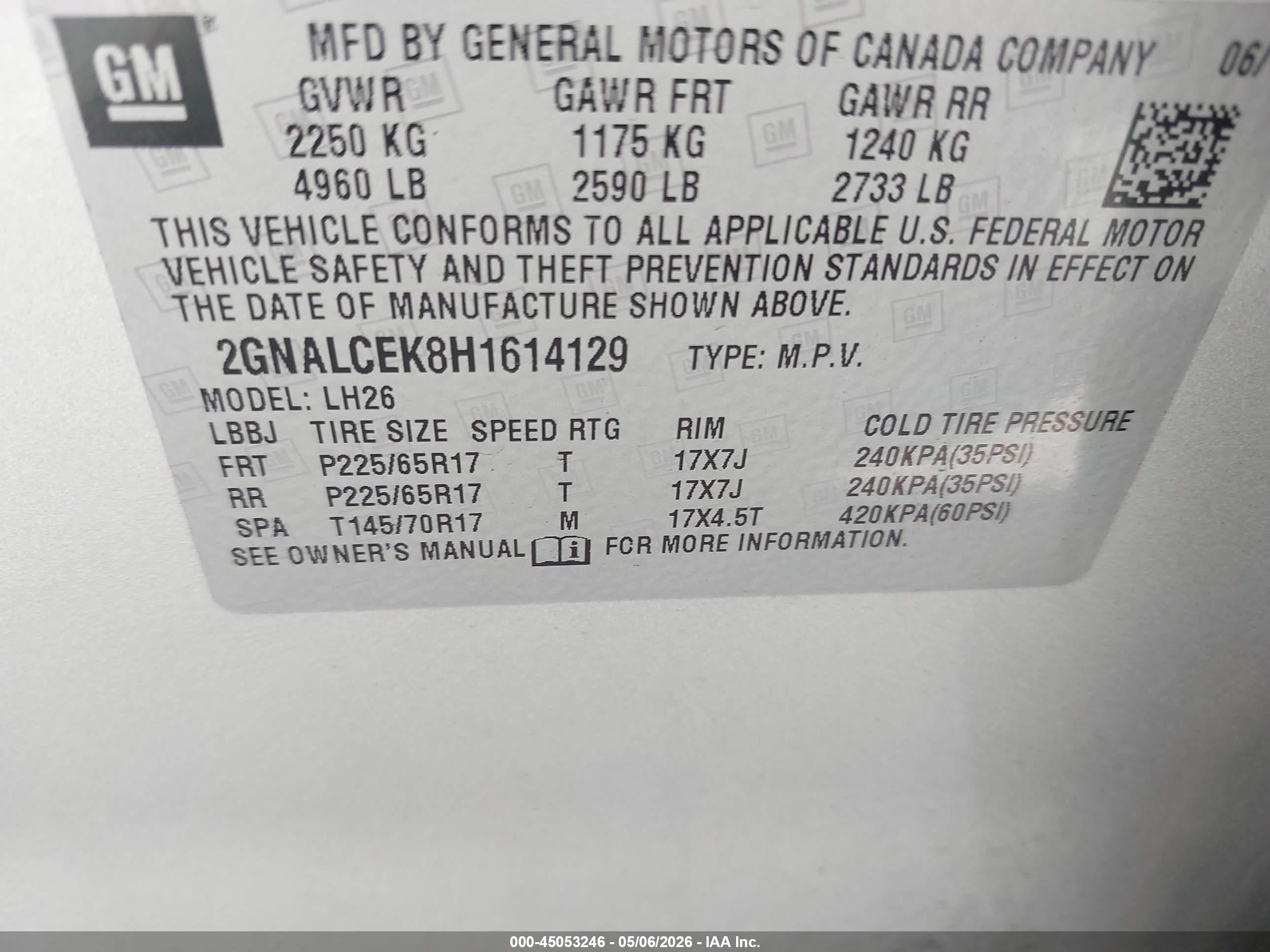 CHEVROLET EQUINOX image 9