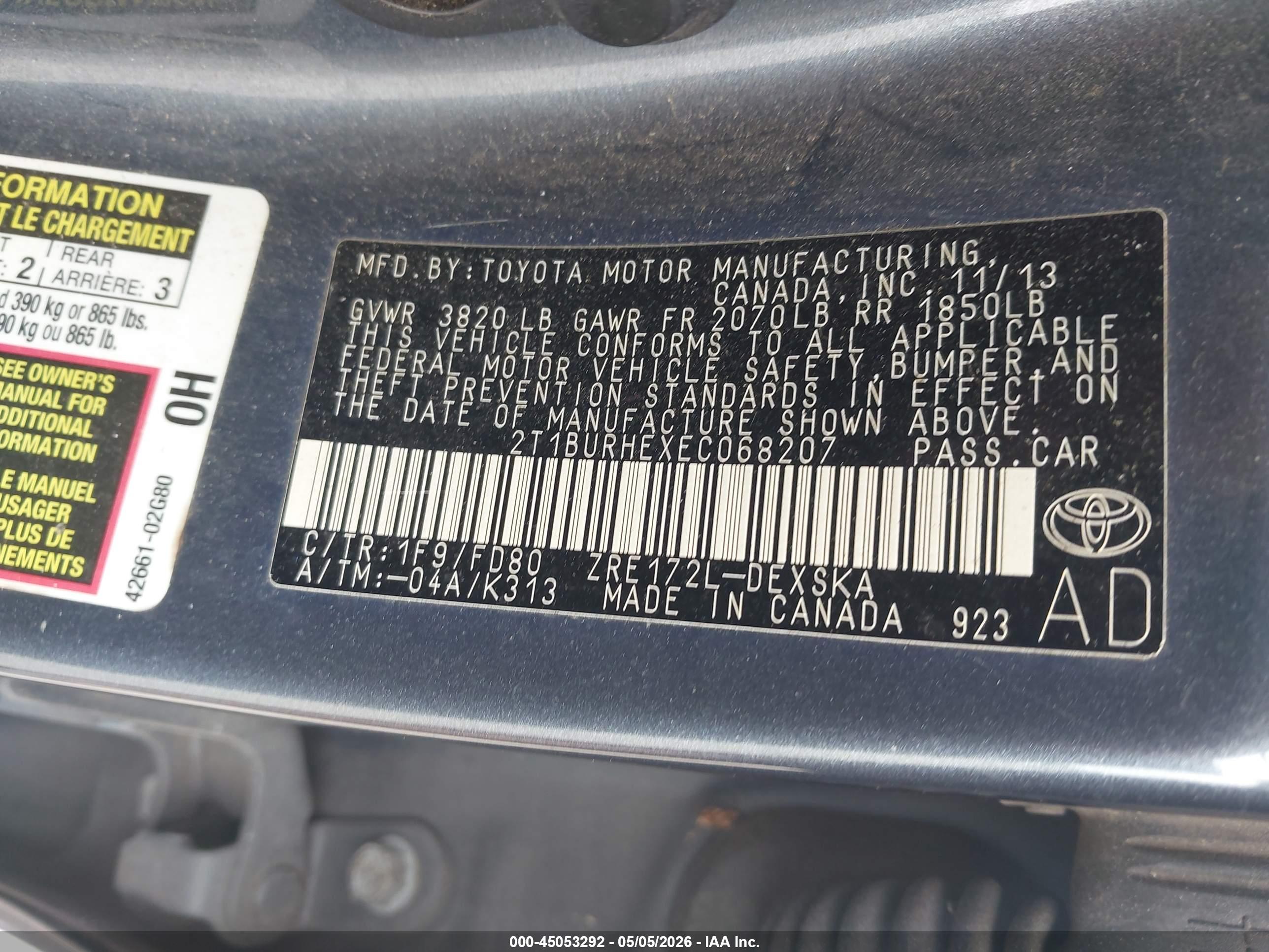 TOYOTA COROLLA image 9