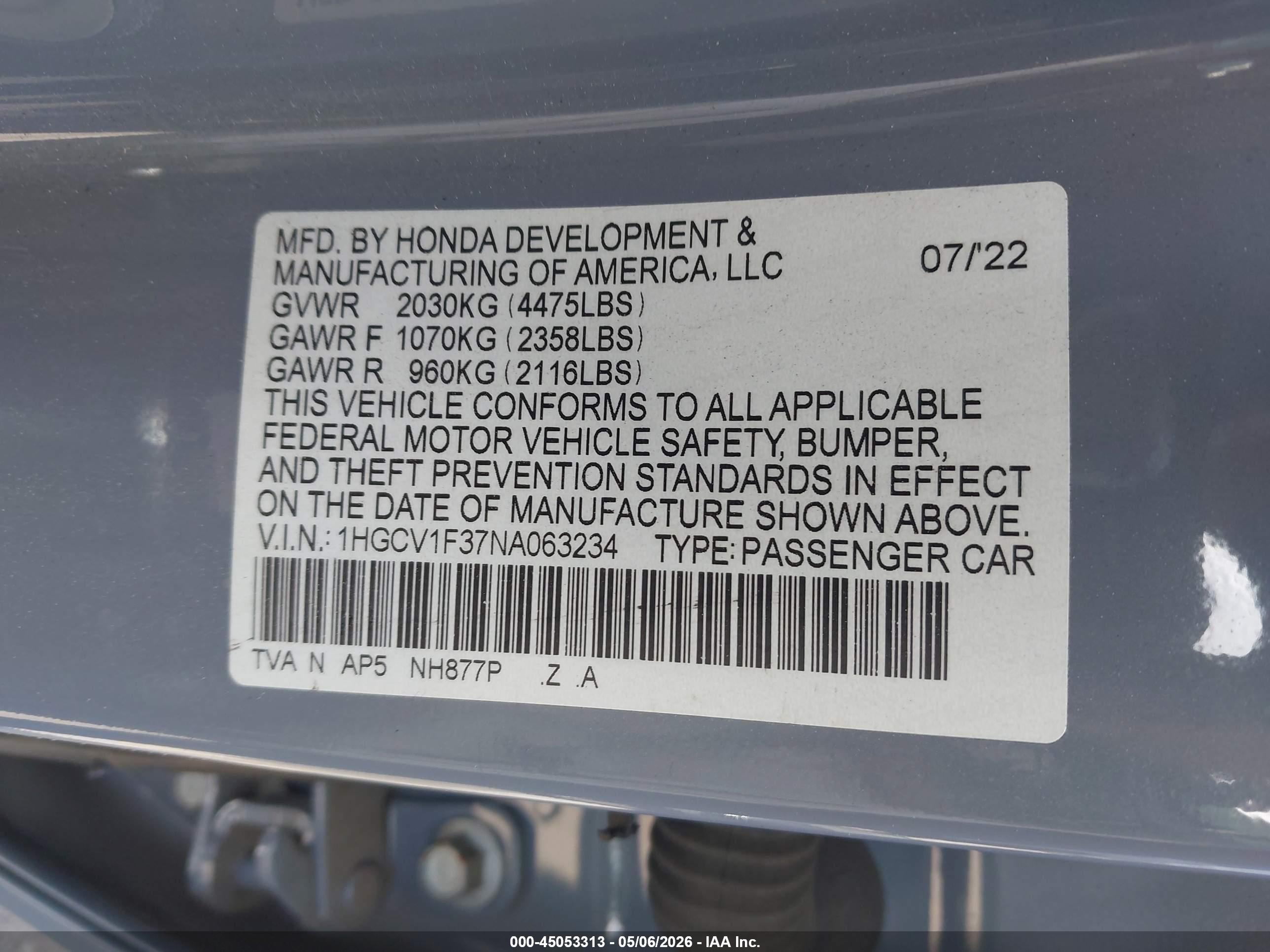 HONDA ACCORD image 9