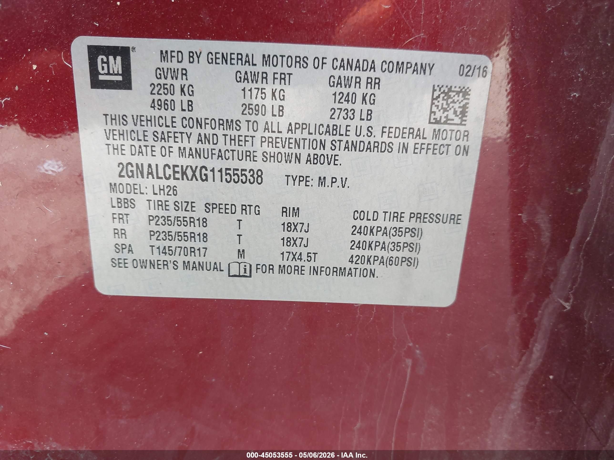 CHEVROLET EQUINOX image 9