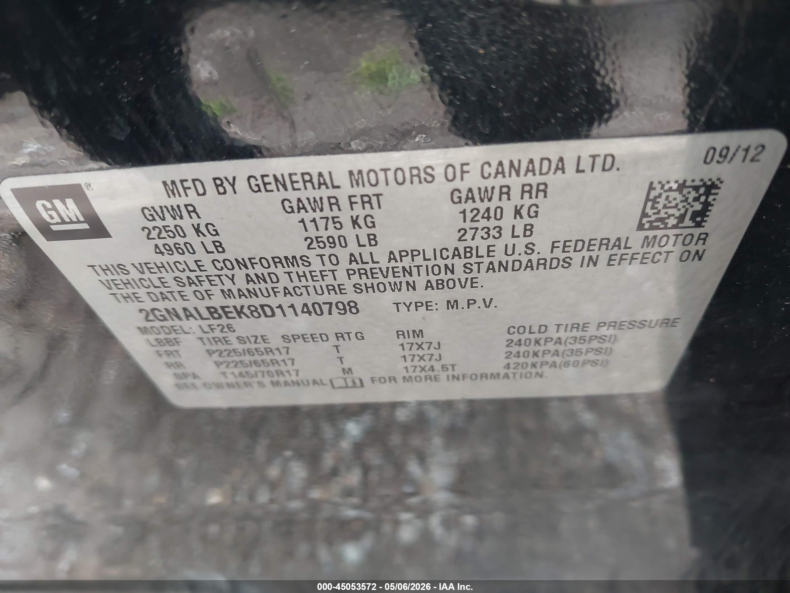CHEVROLET EQUINOX image 9