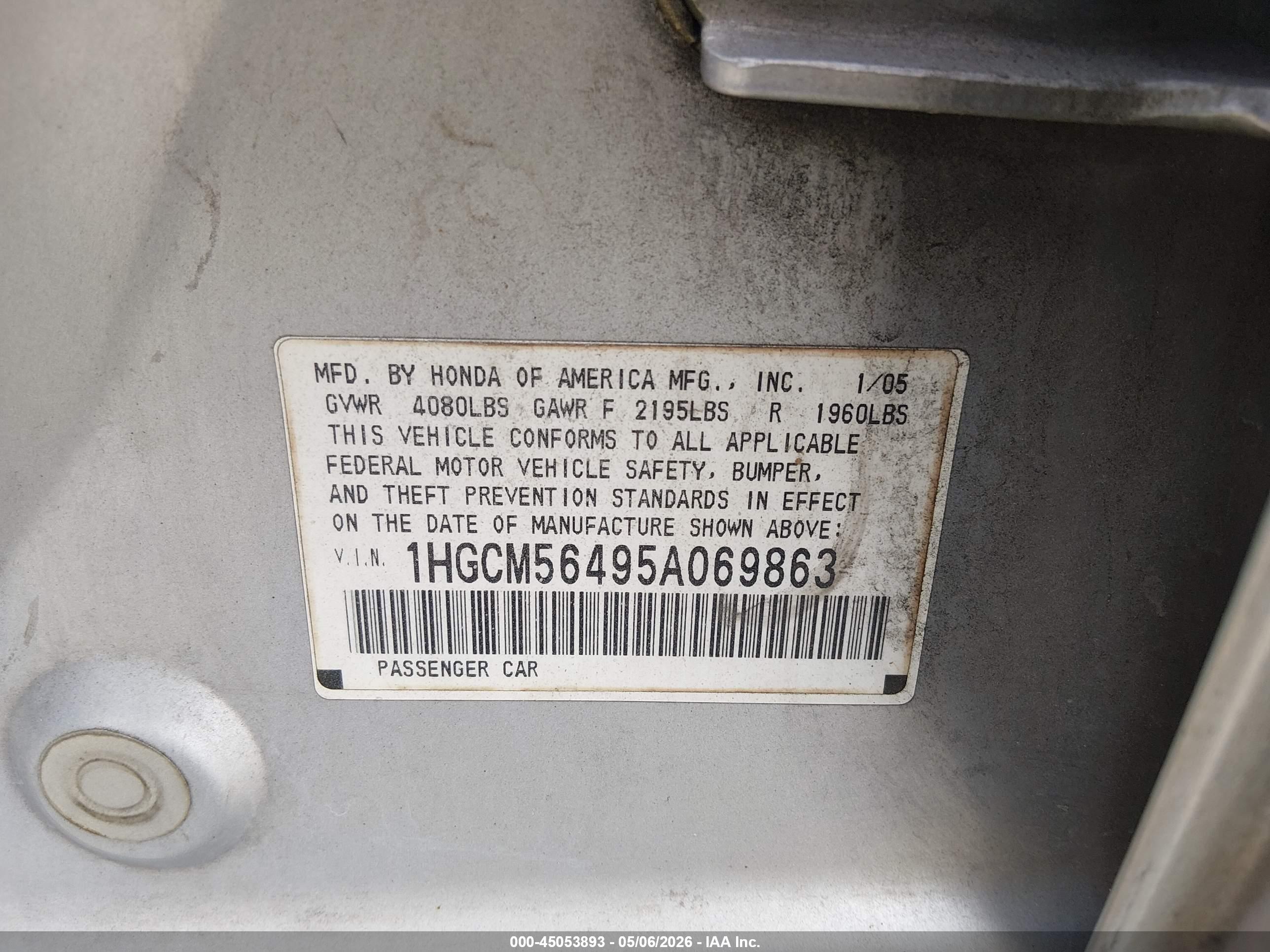 HONDA ACCORD image 9