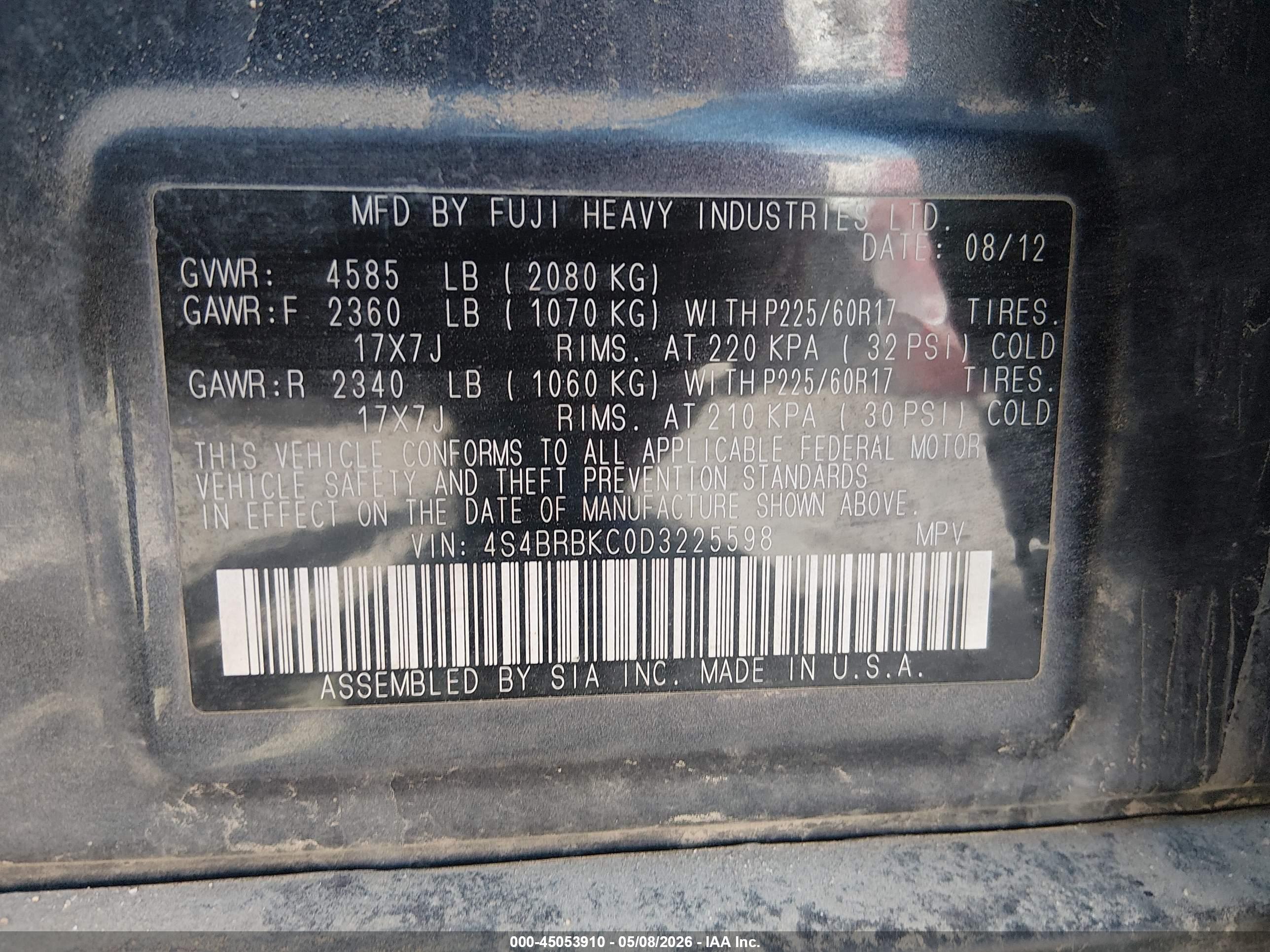 SUBARU OUTBACK image 9