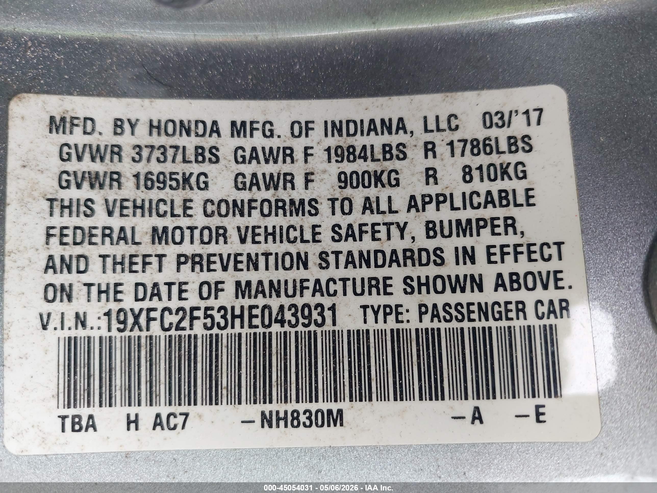 HONDA CIVIC image 9
