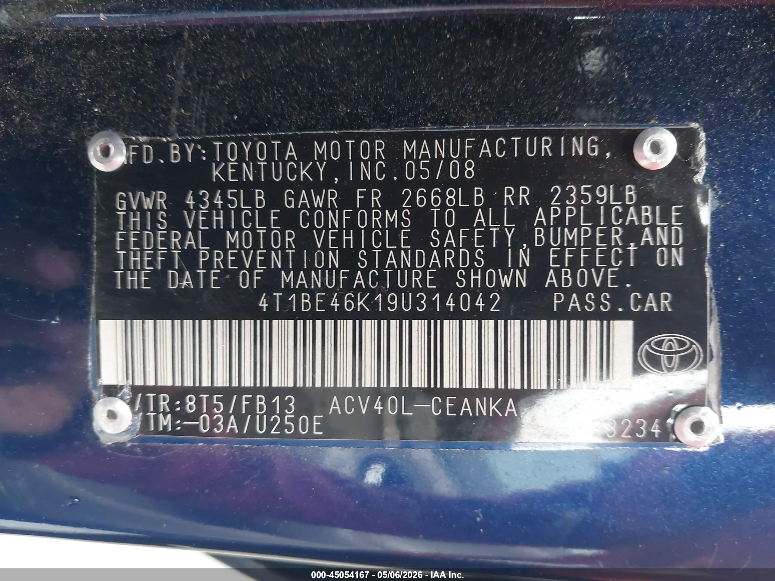 TOYOTA CAMRY image 9