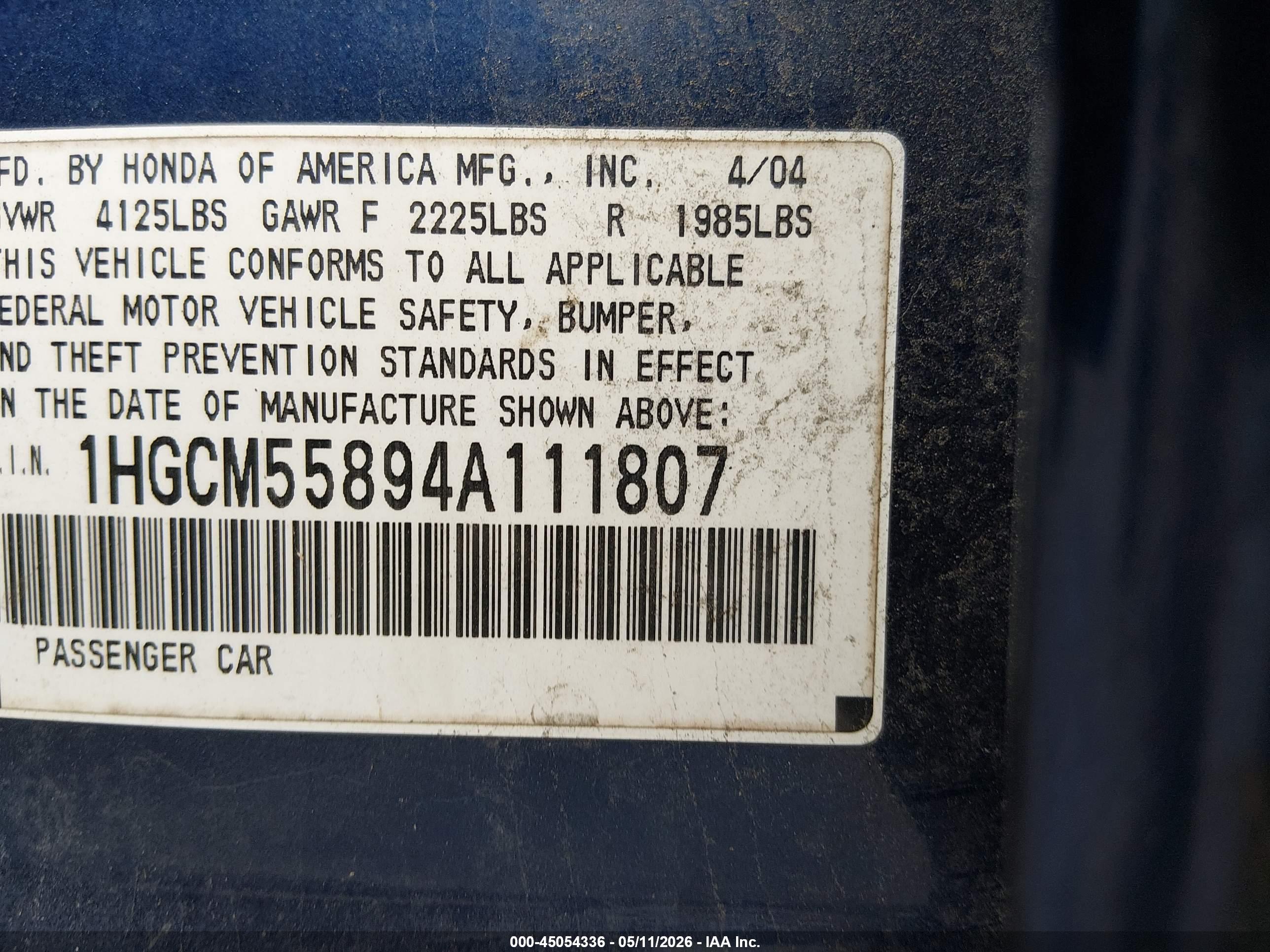 HONDA ACCORD image 9