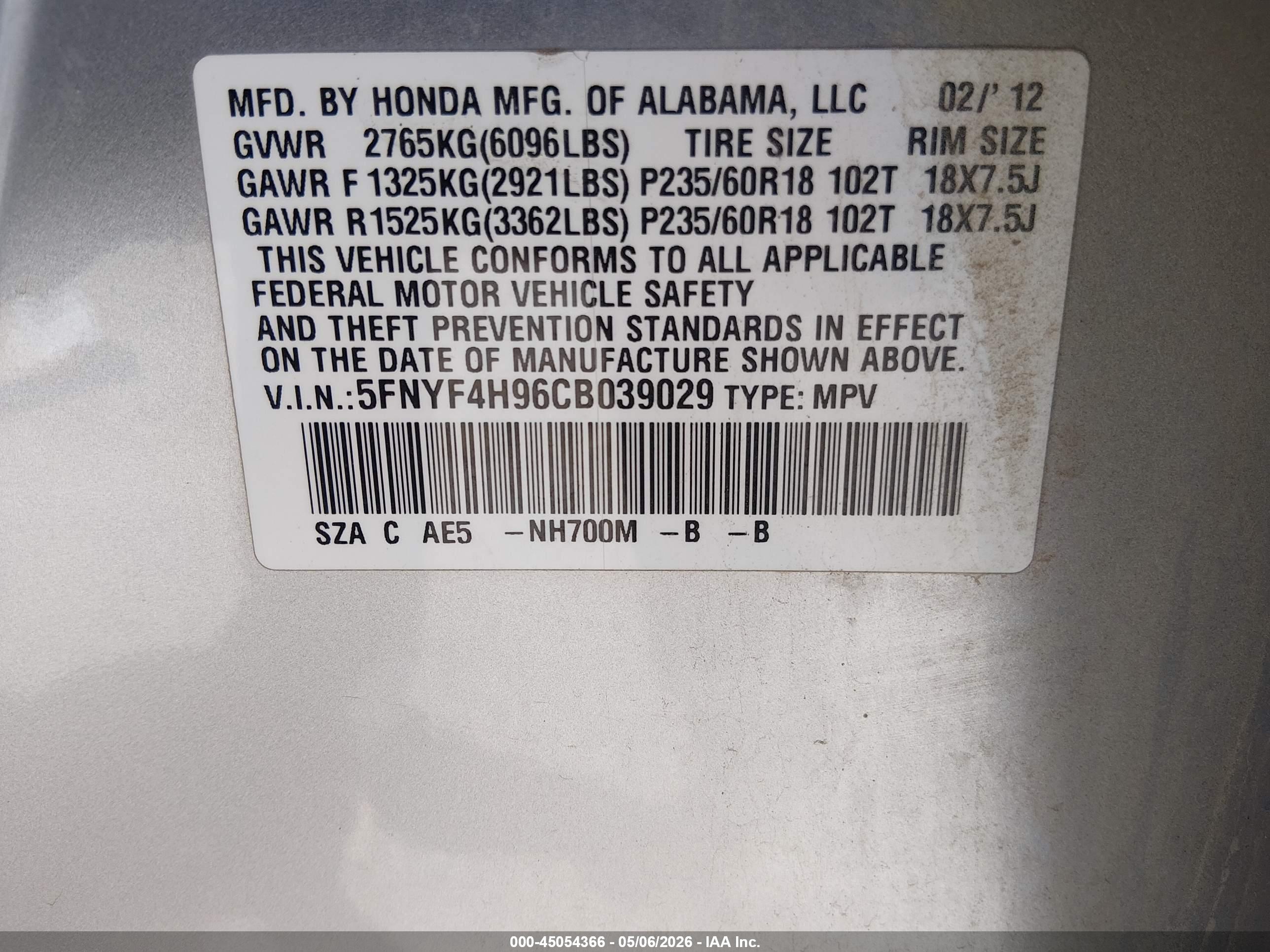 HONDA PILOT image 9