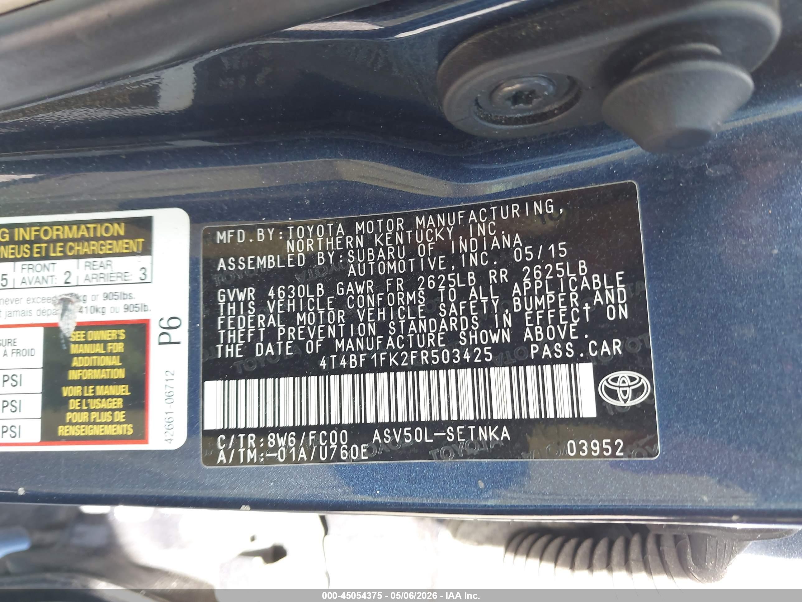 TOYOTA CAMRY image 9