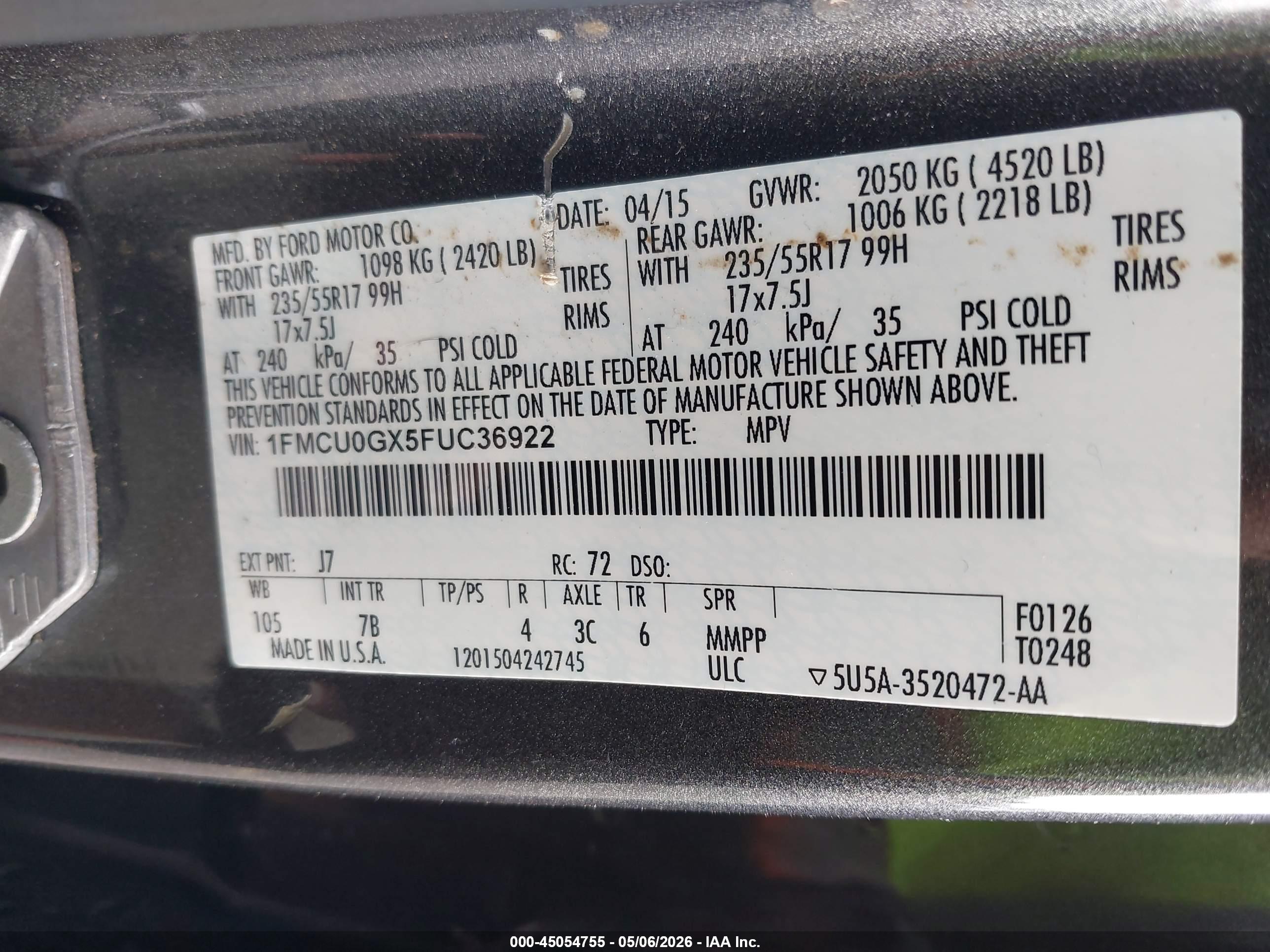 FORD ESCAPE image 9